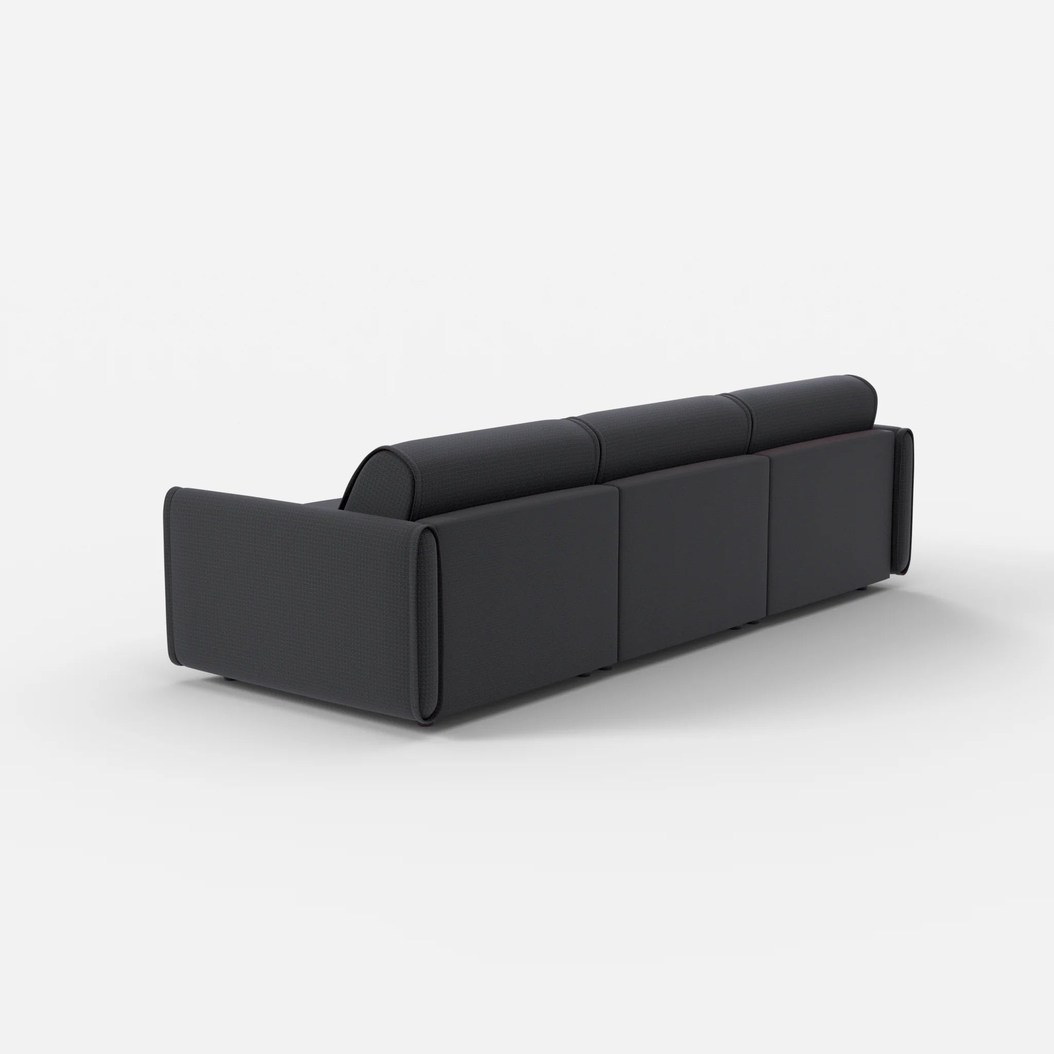 3 Sitzer Sofa Belleform mit schmaler Armlehne 2 nabucco8019 in Anthrazit von hinten