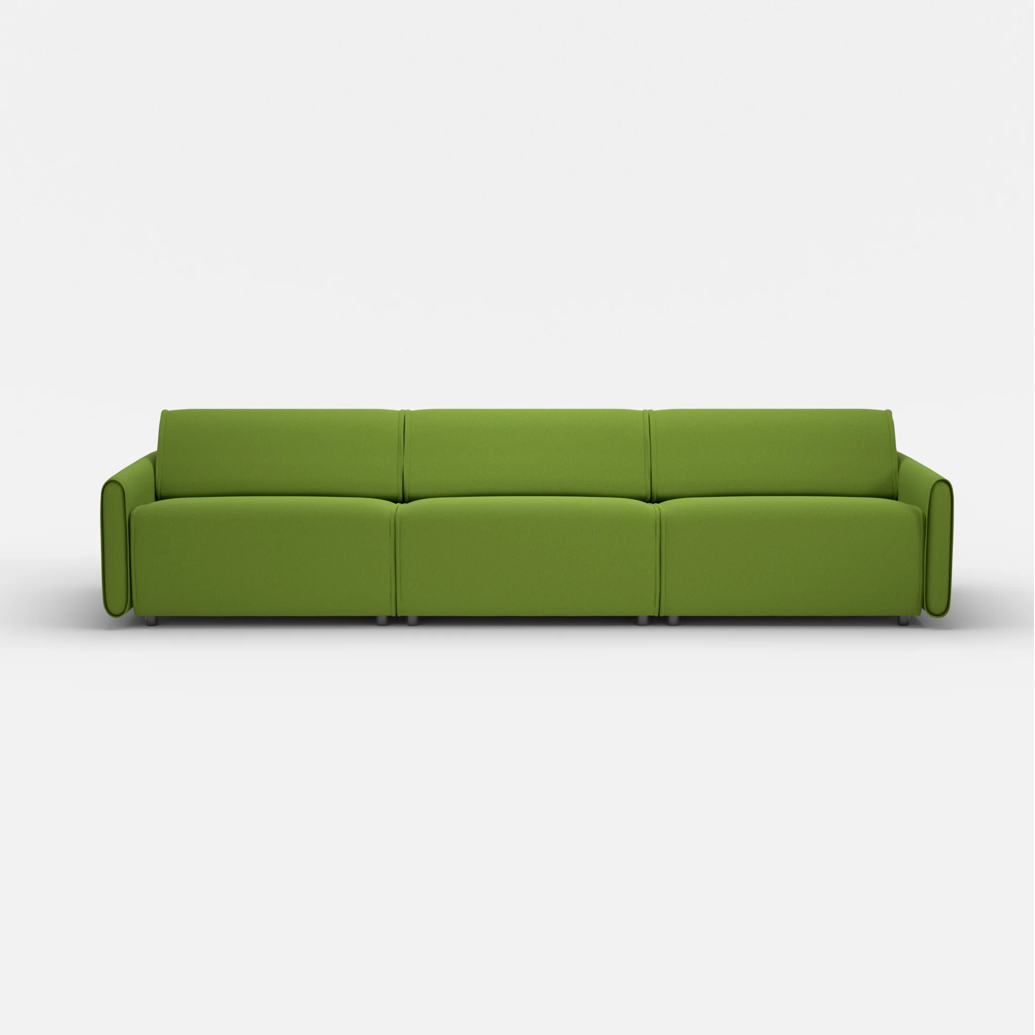 3 Sitzer Sofa Belleform mit schmaler Armlehne 4 dama0027 in Grün von vorne