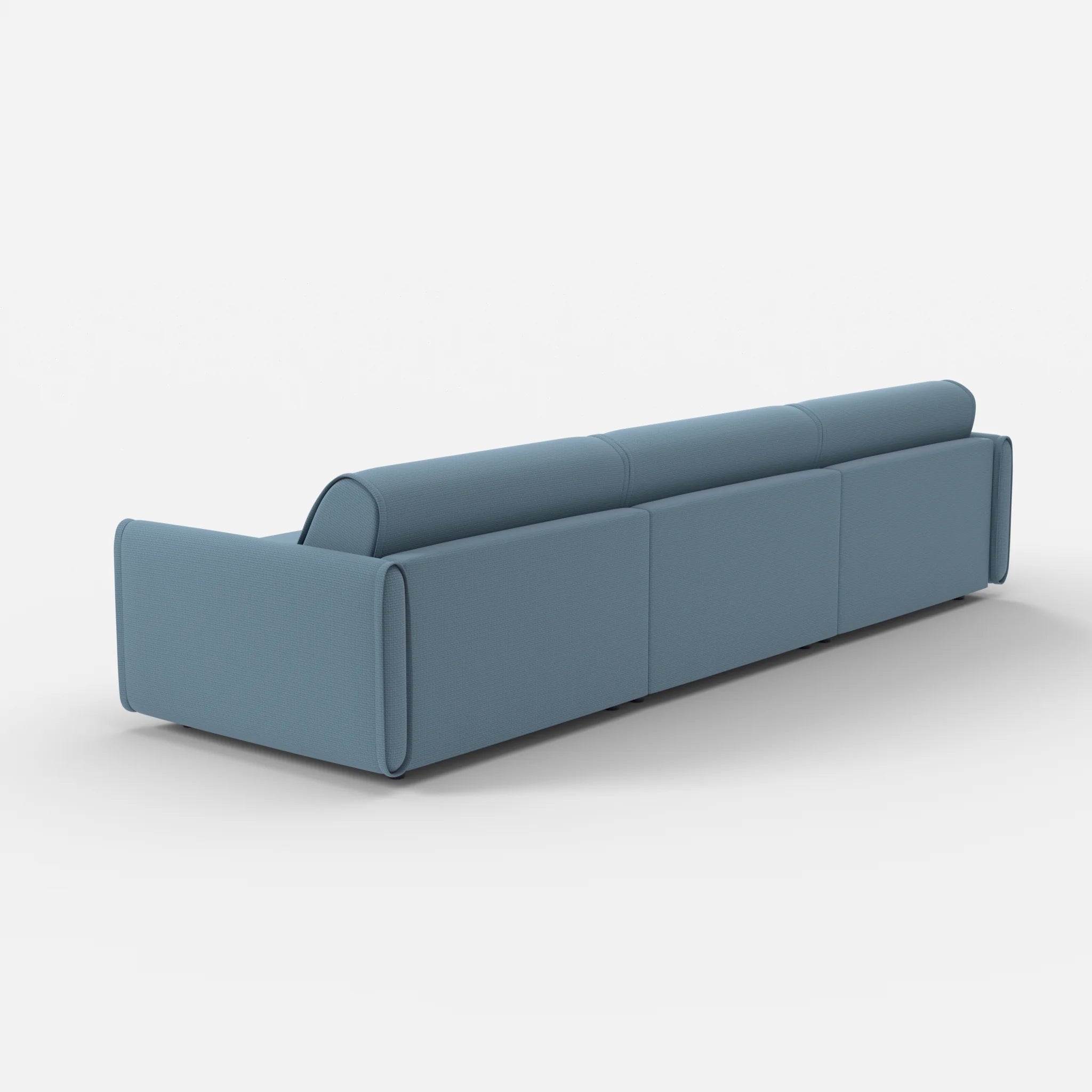 3 Sitzer Sofa Belleform mit schmaler Armlehne 4 nabucco6043 in Blau von hinten