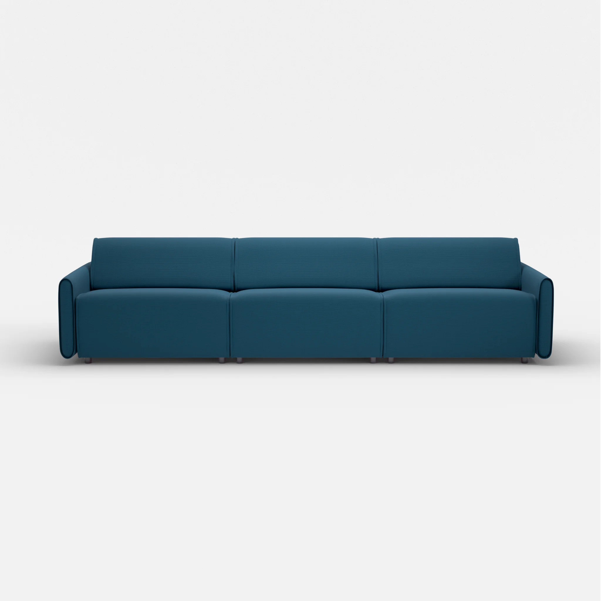 3 Sitzer Sofa Belleform mit schmaler Armlehne 4 nabucco6075 in Blau von vorne