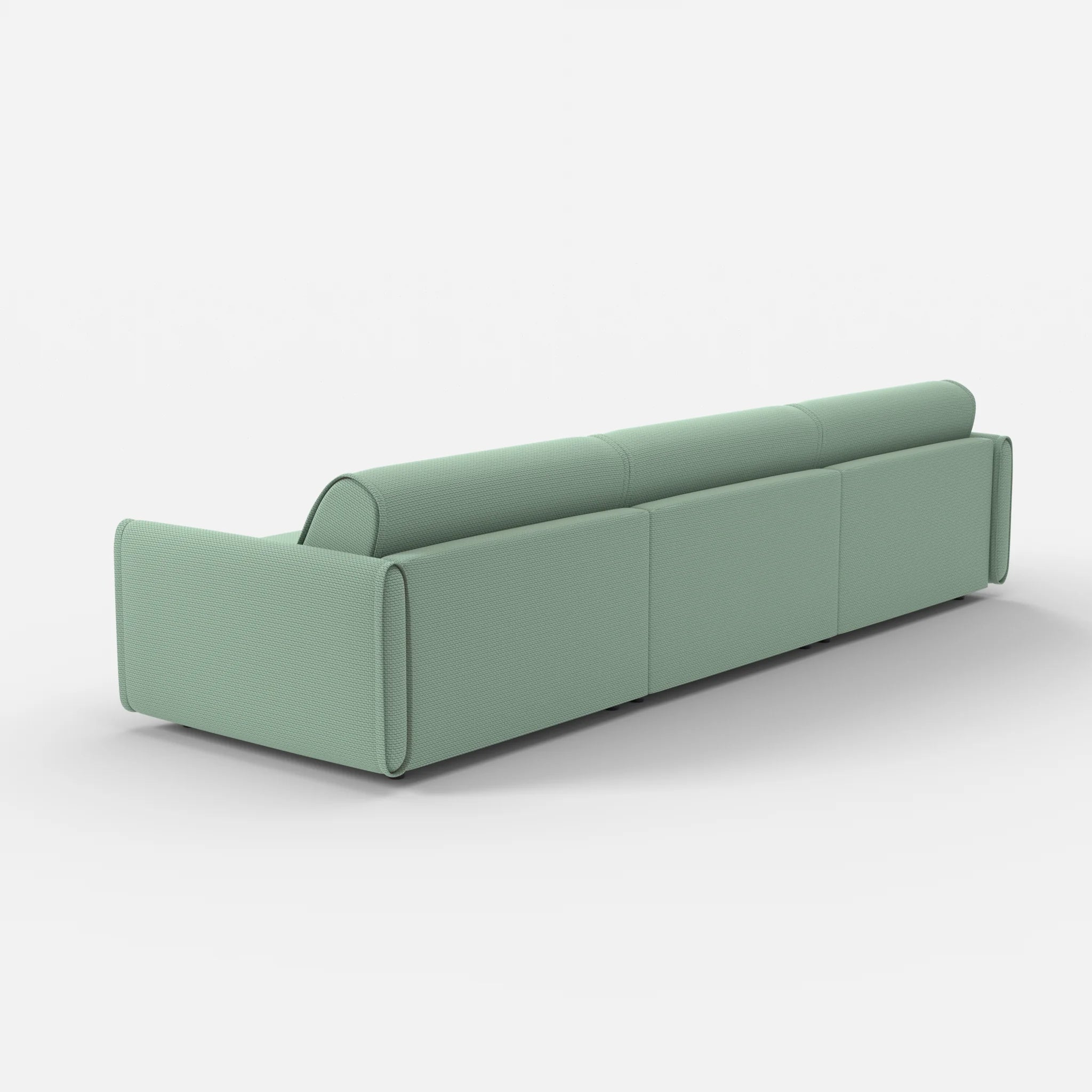 3 Sitzer Sofa Belleform mit schmaler Armlehne 4 nabucco7030 in Türkis von hinten
