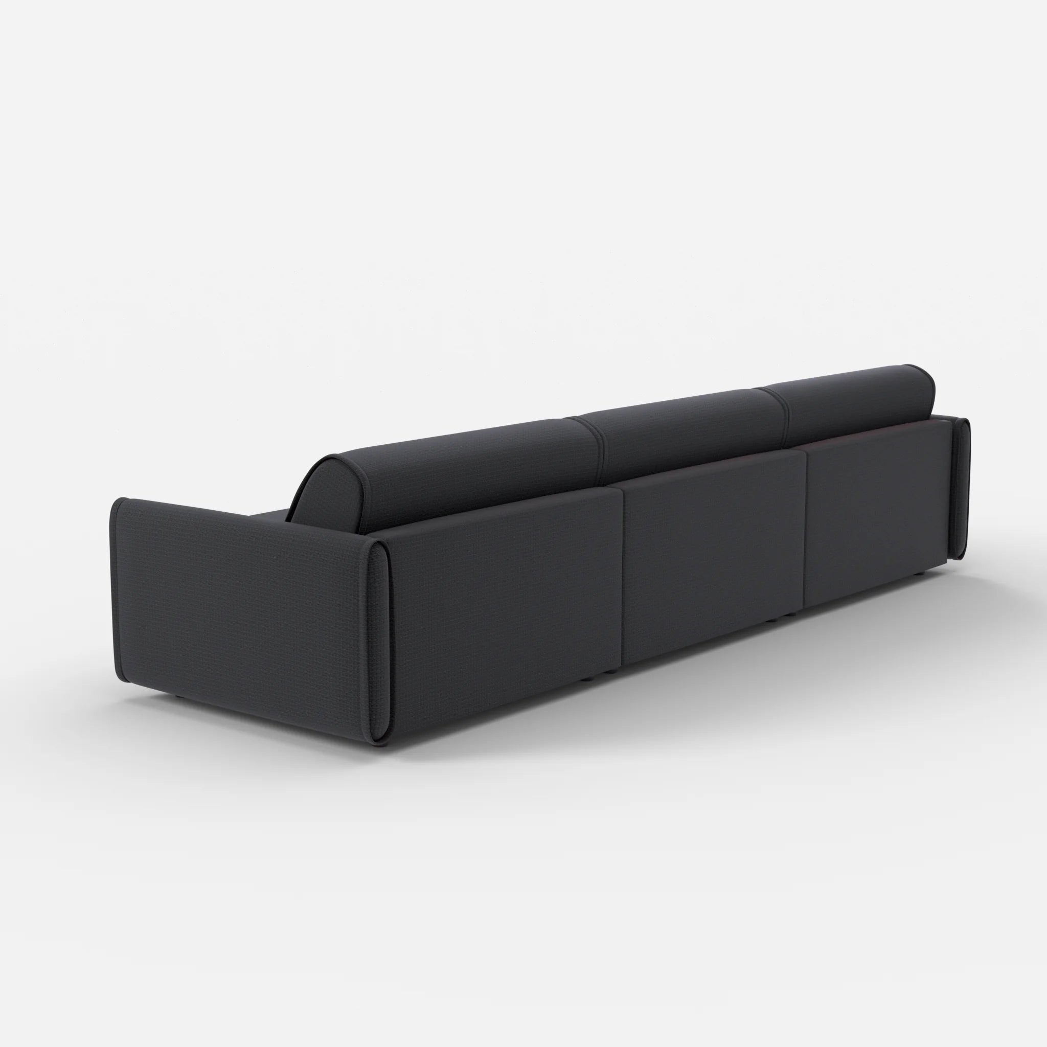 3 Sitzer Sofa Belleform mit schmaler Armlehne 4 nabucco8019 in Anthrazit von hinten
