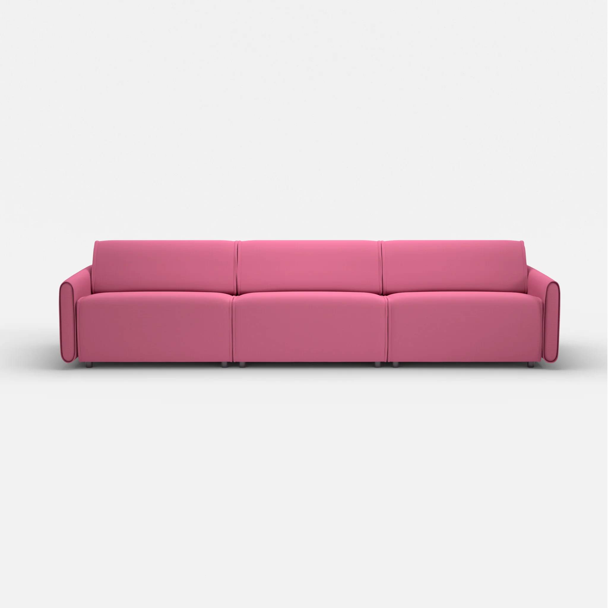 3 Sitzer Sofa Belleform mit schmaler Armlehne 4 novumlitchi in Violett von vorne