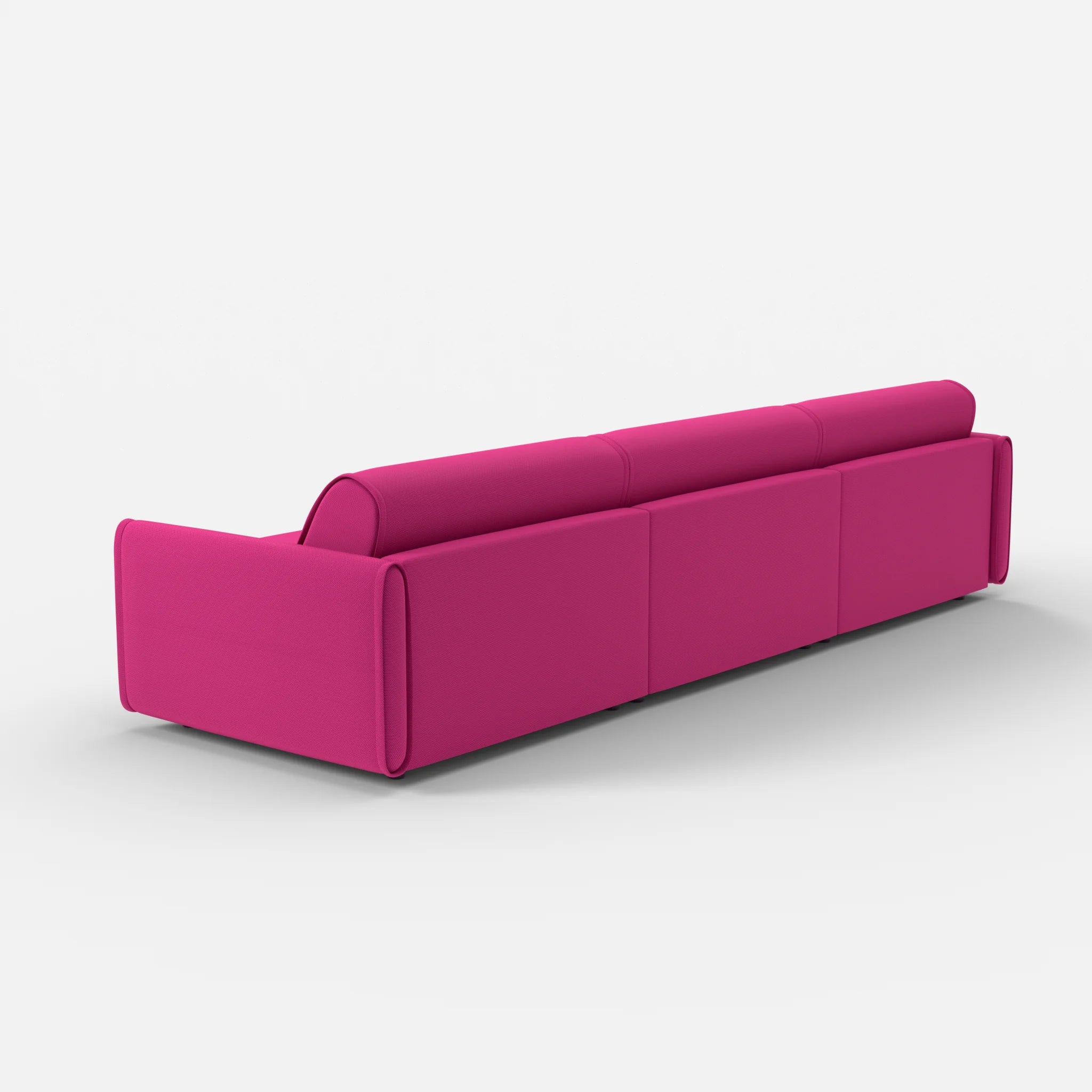 3 Sitzer Sofa Belleform mit schmaler Armlehne 4 novummagenta in Magenta von hinten