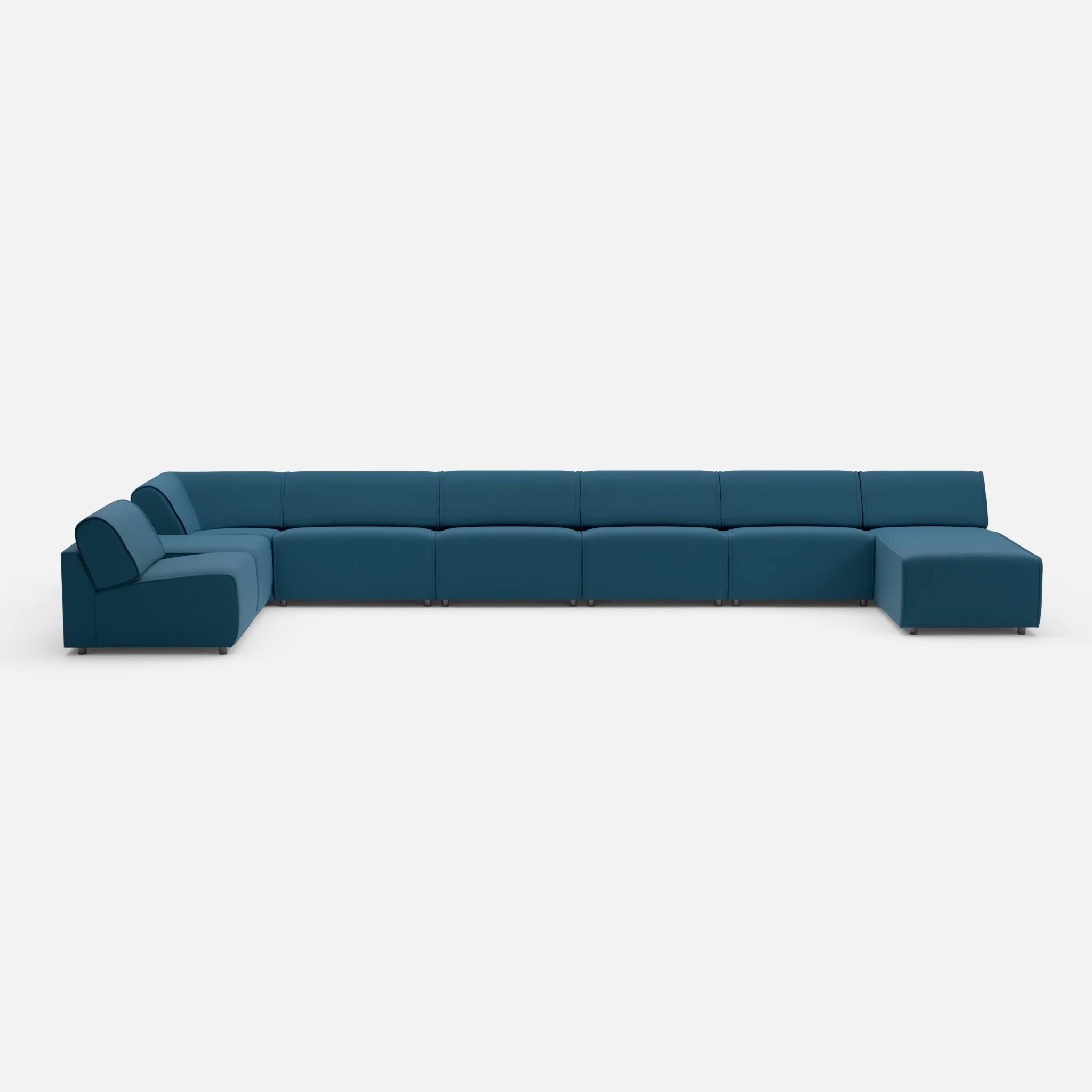 Sofalandschaft Belleform ohne Armlehnen 1 nabucco6075 in Blau von vorne