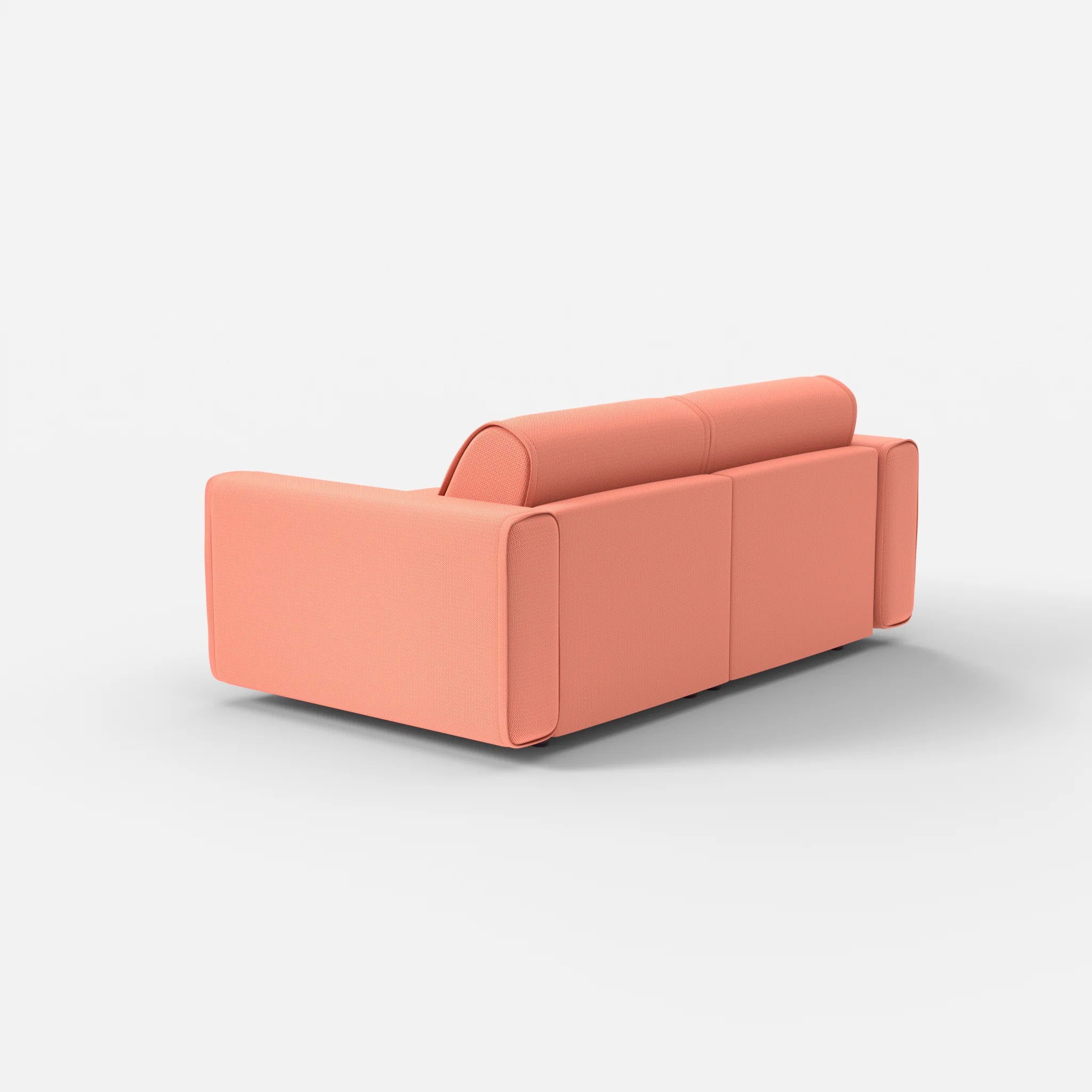 2 Sitzer Sofa Belleform mit breiter Armlehne 1 credograpefruit in Coral von hinten