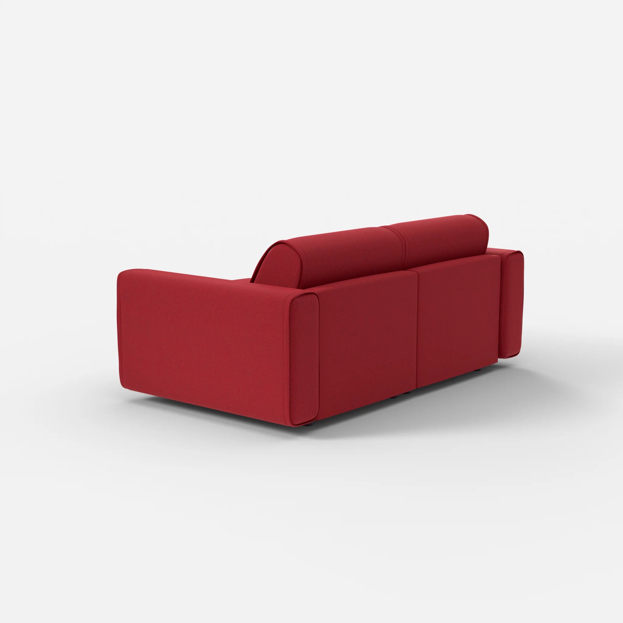 2 Sitzer Sofa Belleform mit breiter Armlehne 1 dama0053 in Rot von hinten