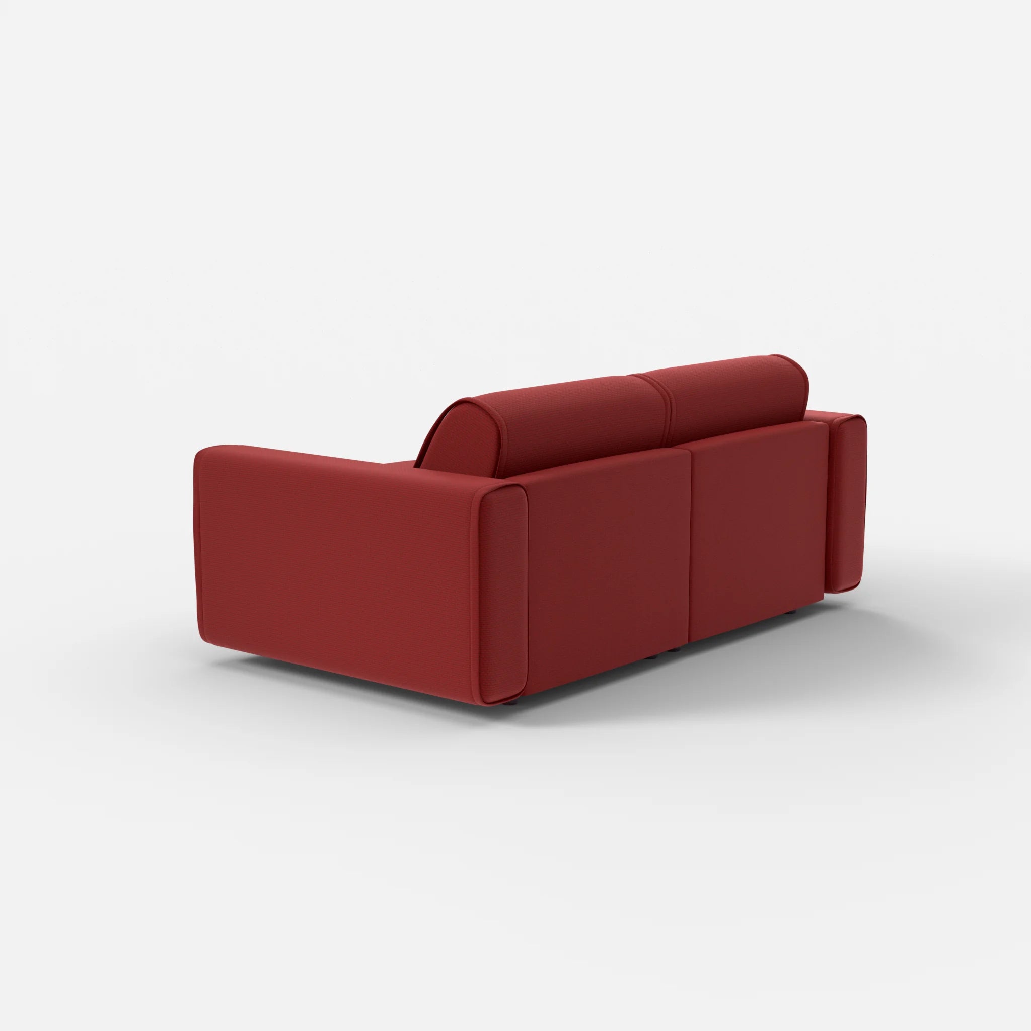 2 Sitzer Sofa Belleform mit breiter Armlehne 1 nabucco4021 in Rot von hinten