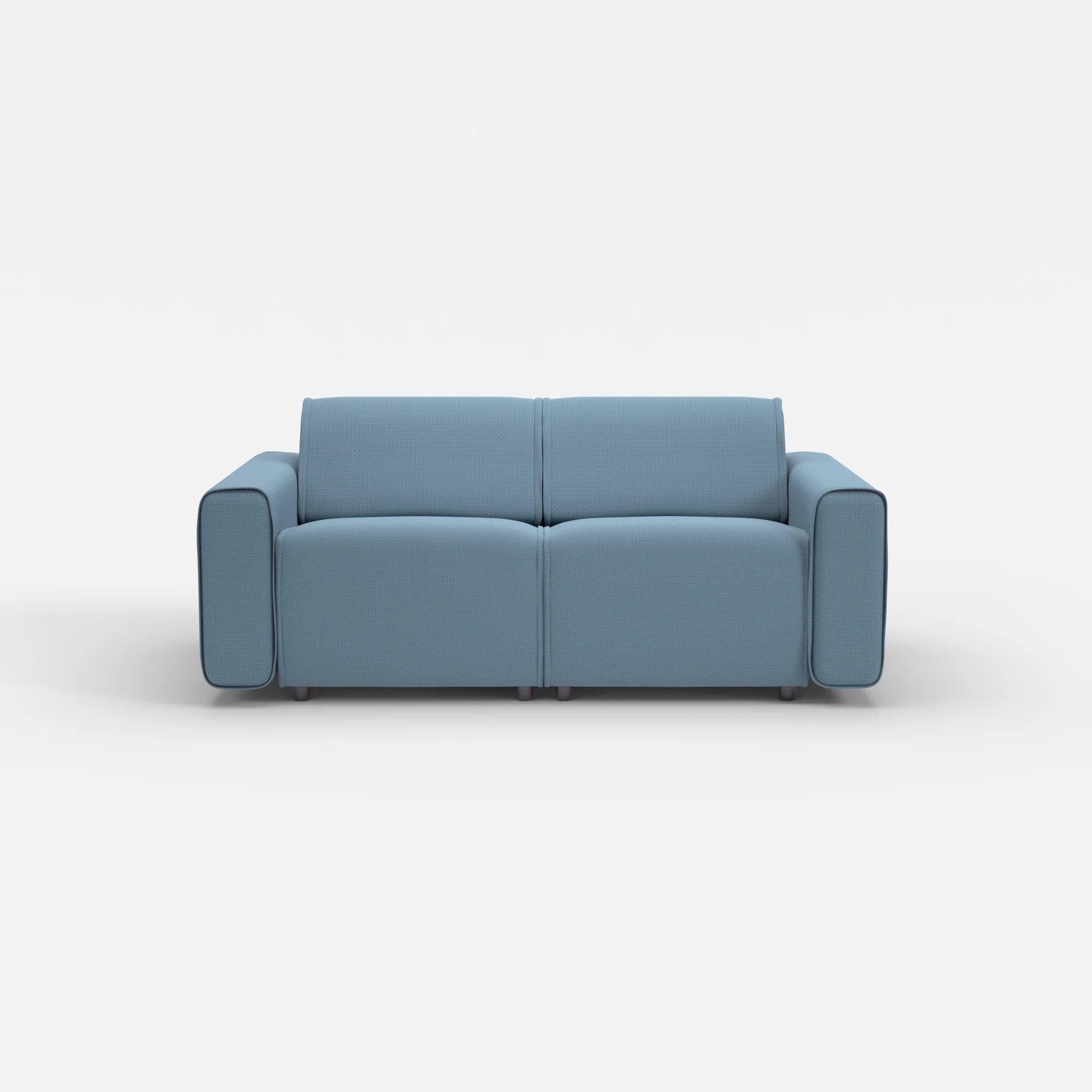 2 Sitzer Sofa Belleform mit breiter Armlehne 1 nabucco6043 in Blau von vorne