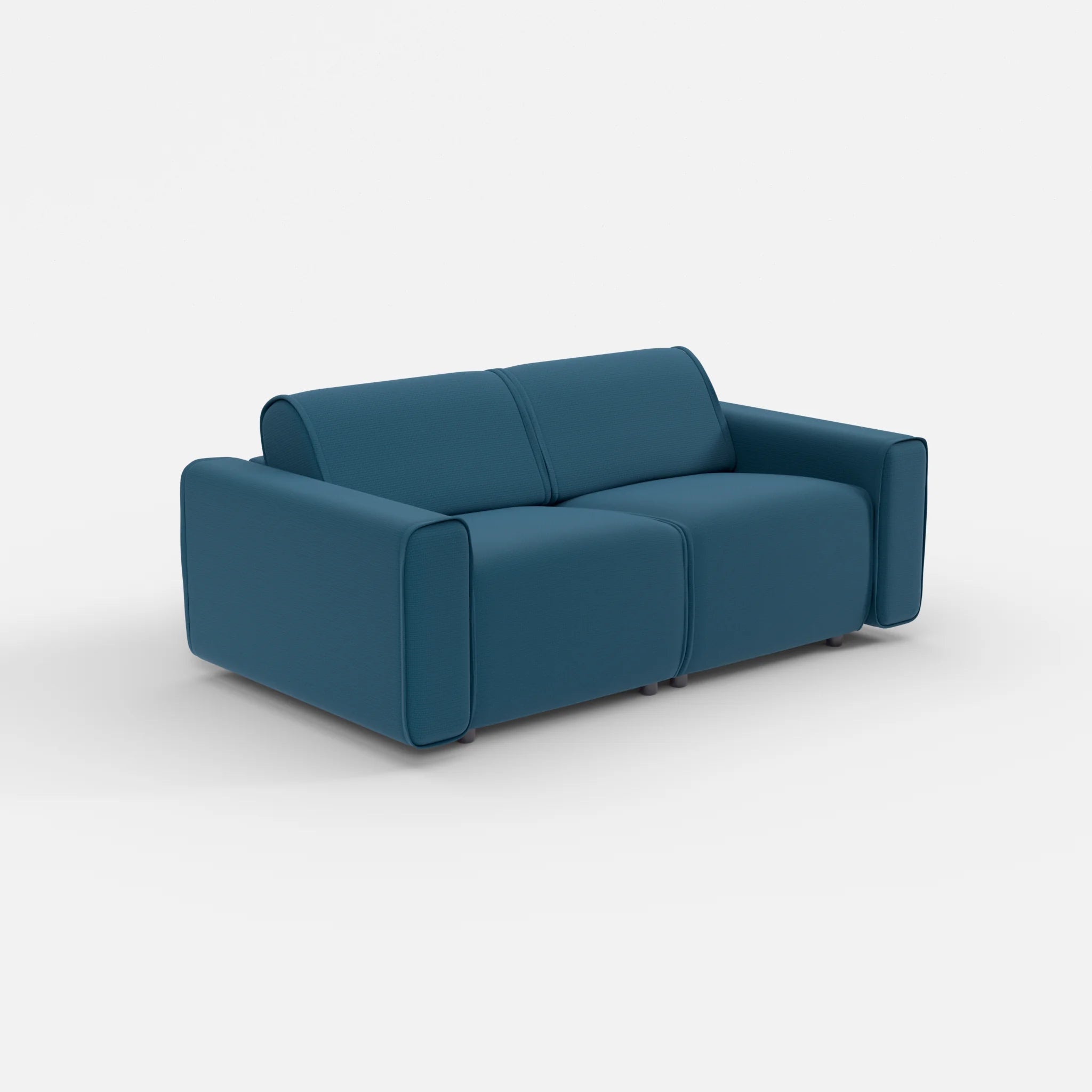 2 Sitzer Sofa Belleform mit breiter Armlehne 1 nabucco6075 in Blau von der Seite