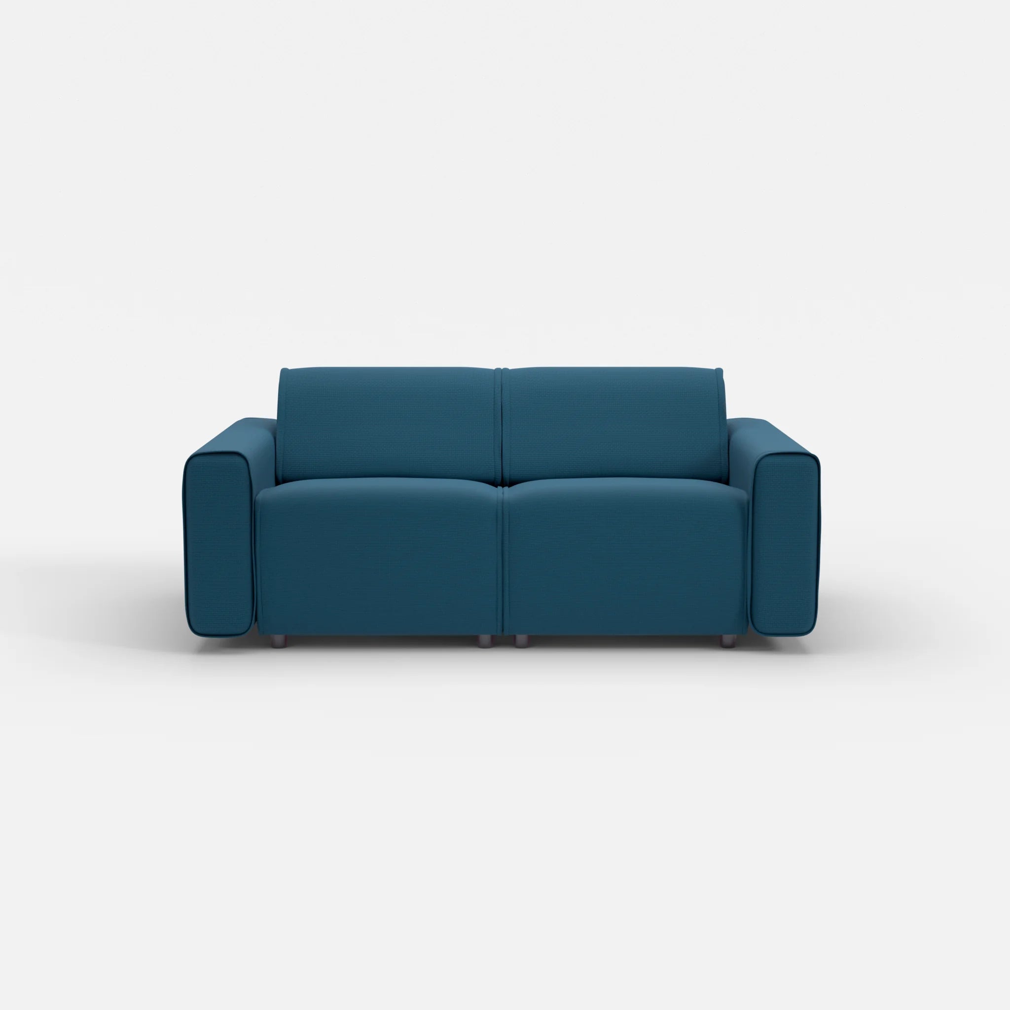 2 Sitzer Sofa Belleform mit breiter Armlehne 1 nabucco6075 in Blau von vorne