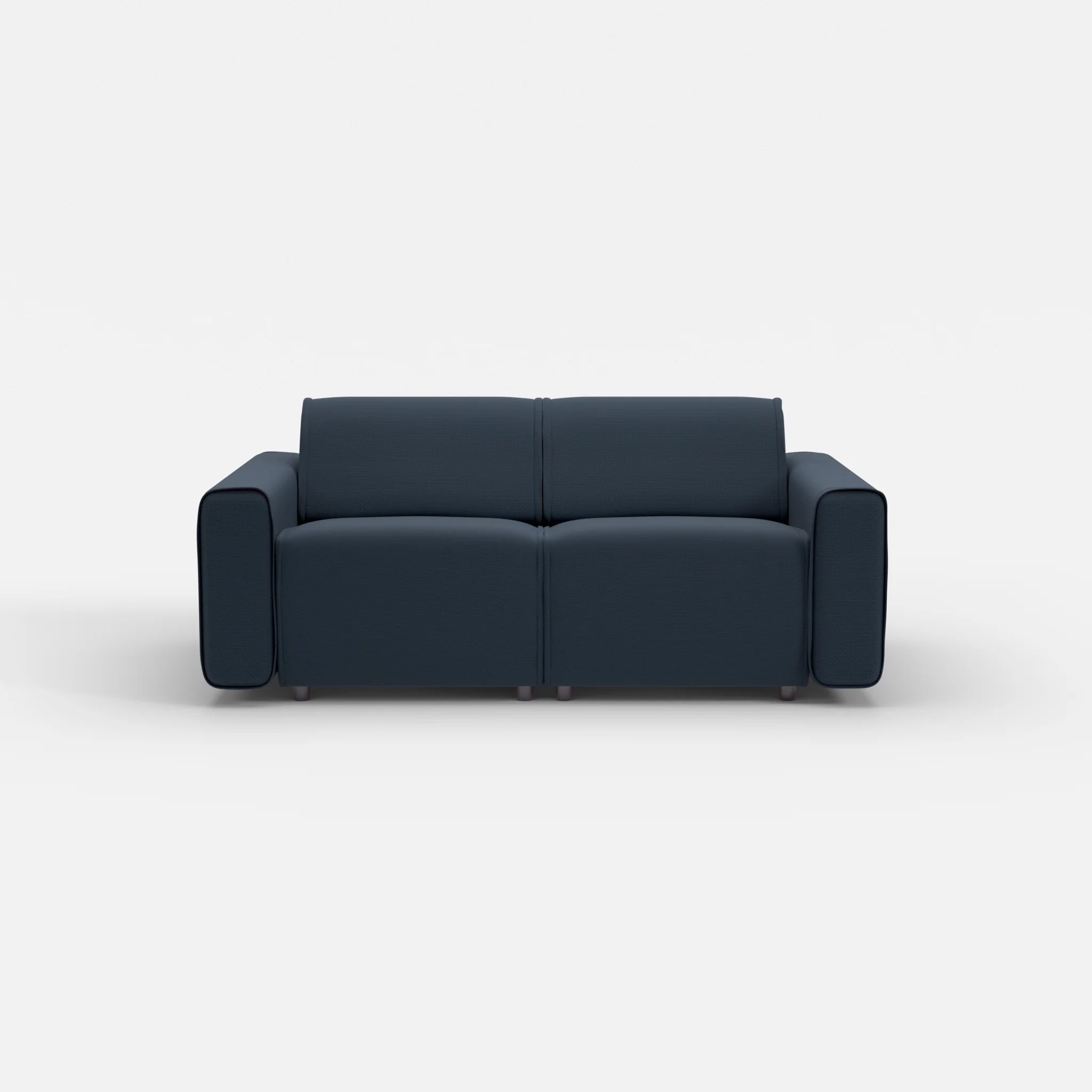 2 Sitzer Sofa Belleform mit breiter Armlehne 1 nabucco6098 in Dunkelblau von vorne