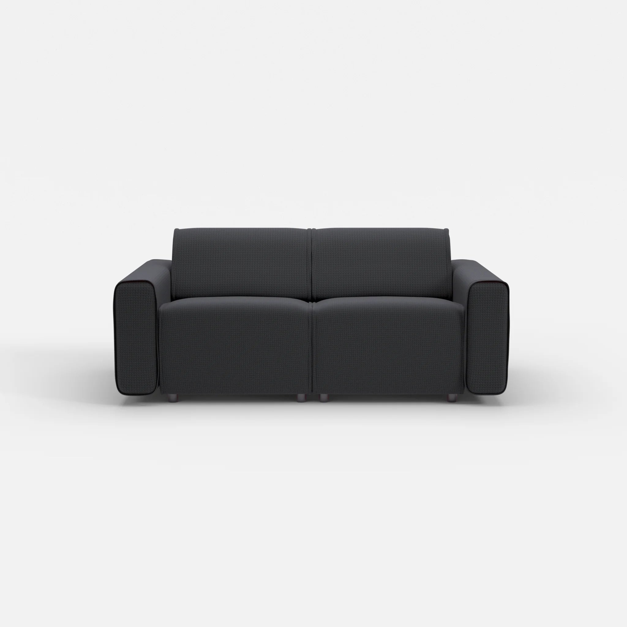 2 Sitzer Sofa Belleform mit breiter Armlehne 1 nabucco8019 in Anthrazit von vorne