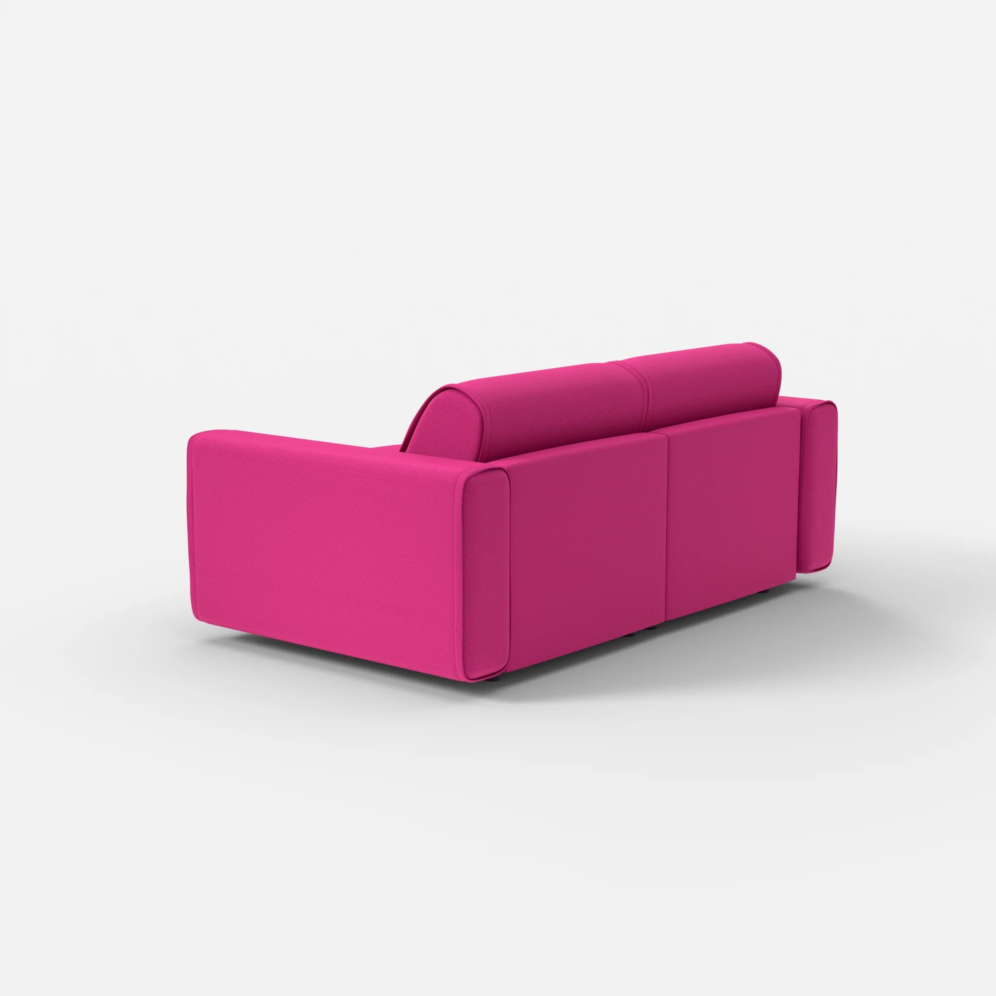 2 Sitzer Sofa Belleform mit breiter Armlehne 1 novummagenta in Magenta von hinten