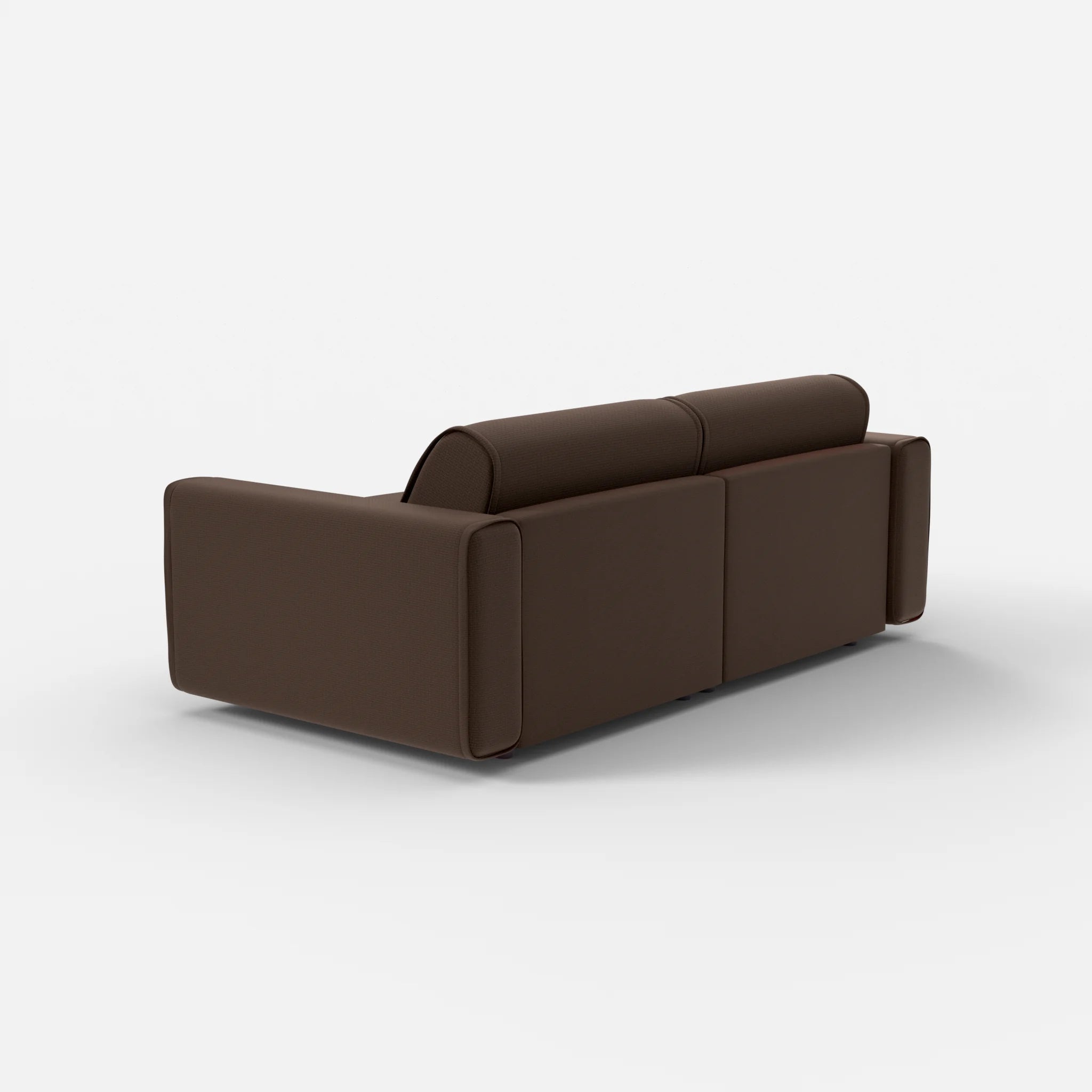 2 Sitzer Sofa Belleform mit breiter Armlehne 2 nabucco2022 in Dunkelbraun von hinten