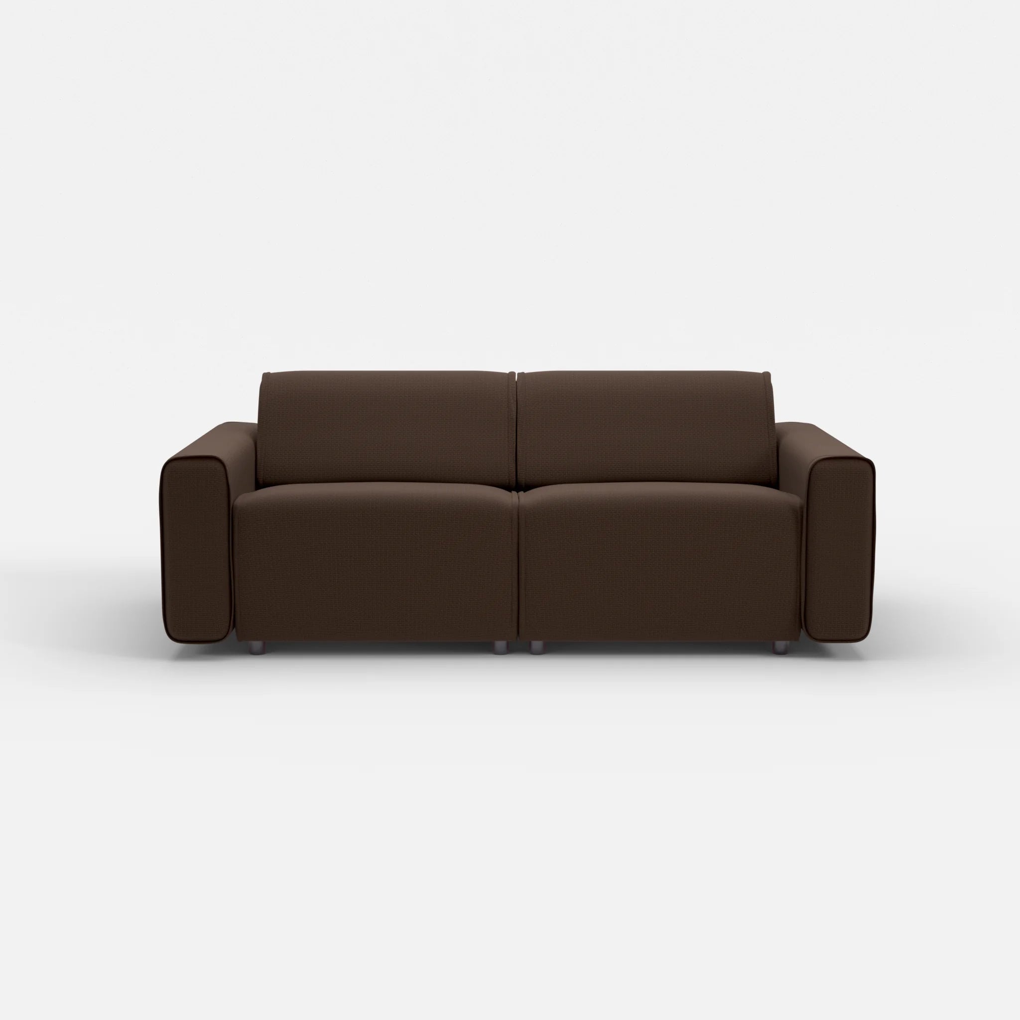 2 Sitzer Sofa Belleform mit breiter Armlehne 2 nabucco2022 in Dunkelbraun von vorne