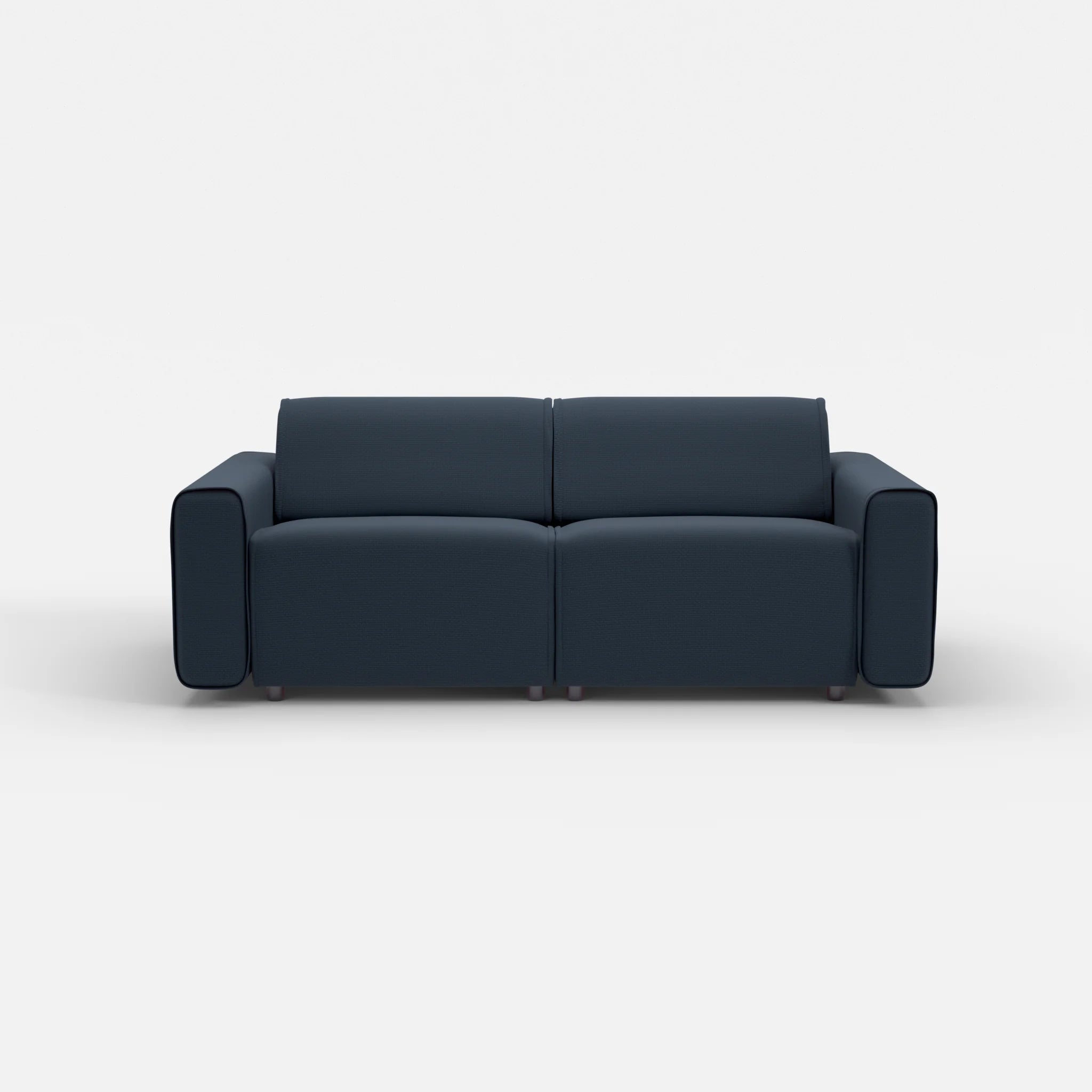 2 Sitzer Sofa Belleform mit breiter Armlehne 2 nabucco6098 in Dunkelblau von vorne