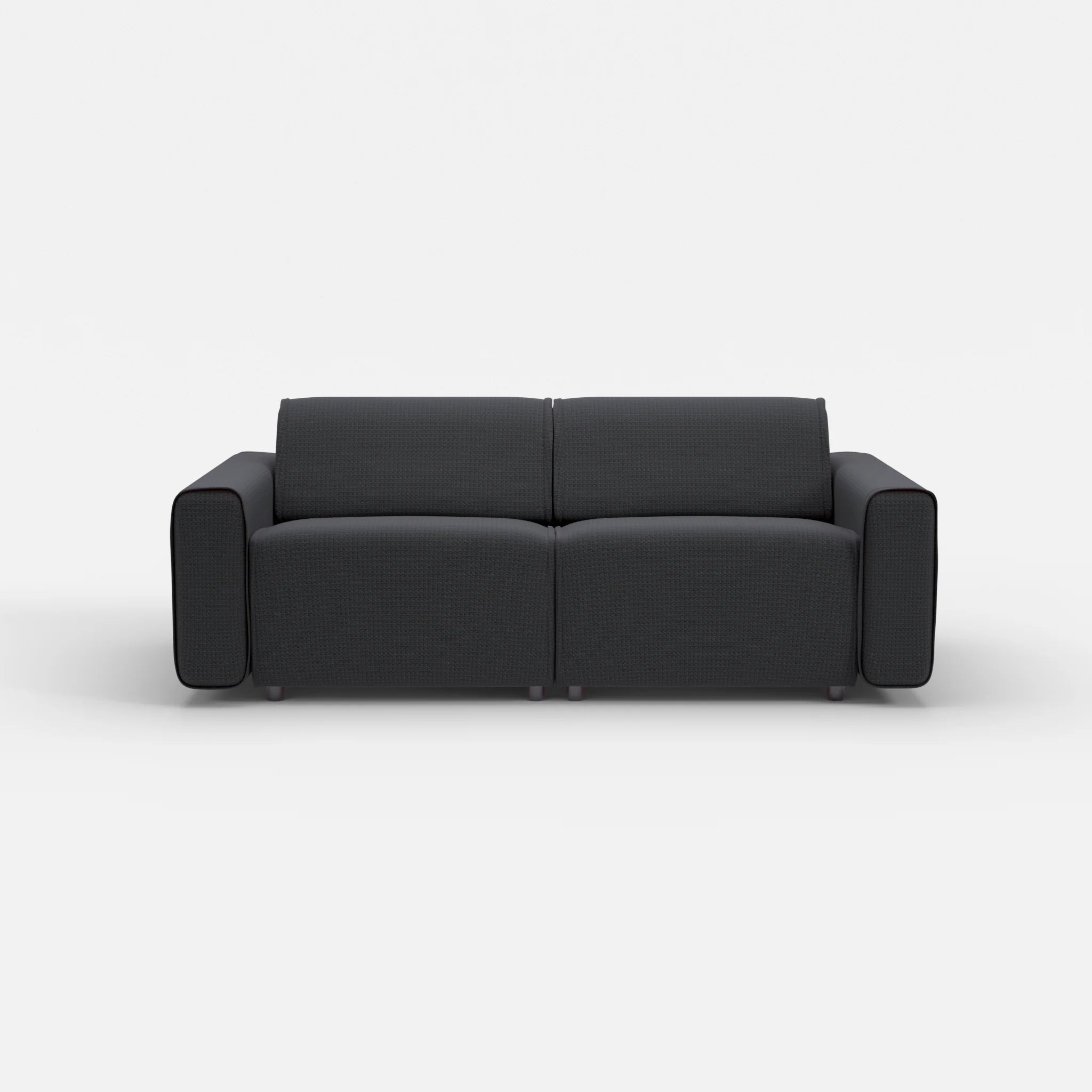 2 Sitzer Sofa Belleform mit breiter Armlehne 2 nabucco8019 in Anthrazit von vorne