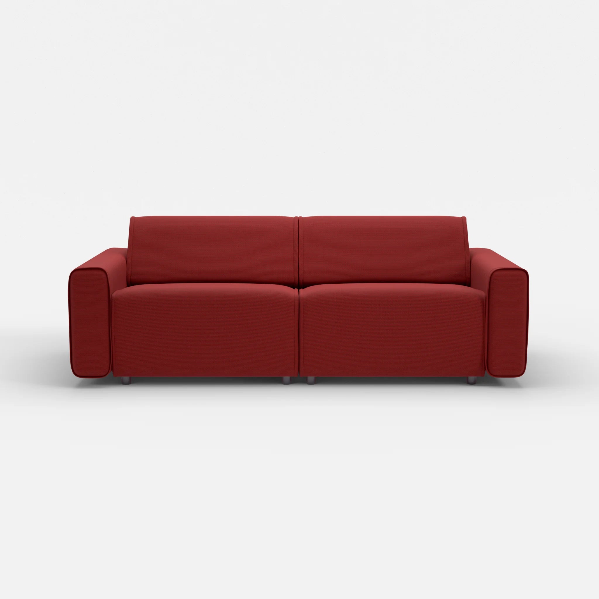 2 Sitzer Sofa Belleform mit breiter Armlehne 3 nabucco4021 in Rot von vorne