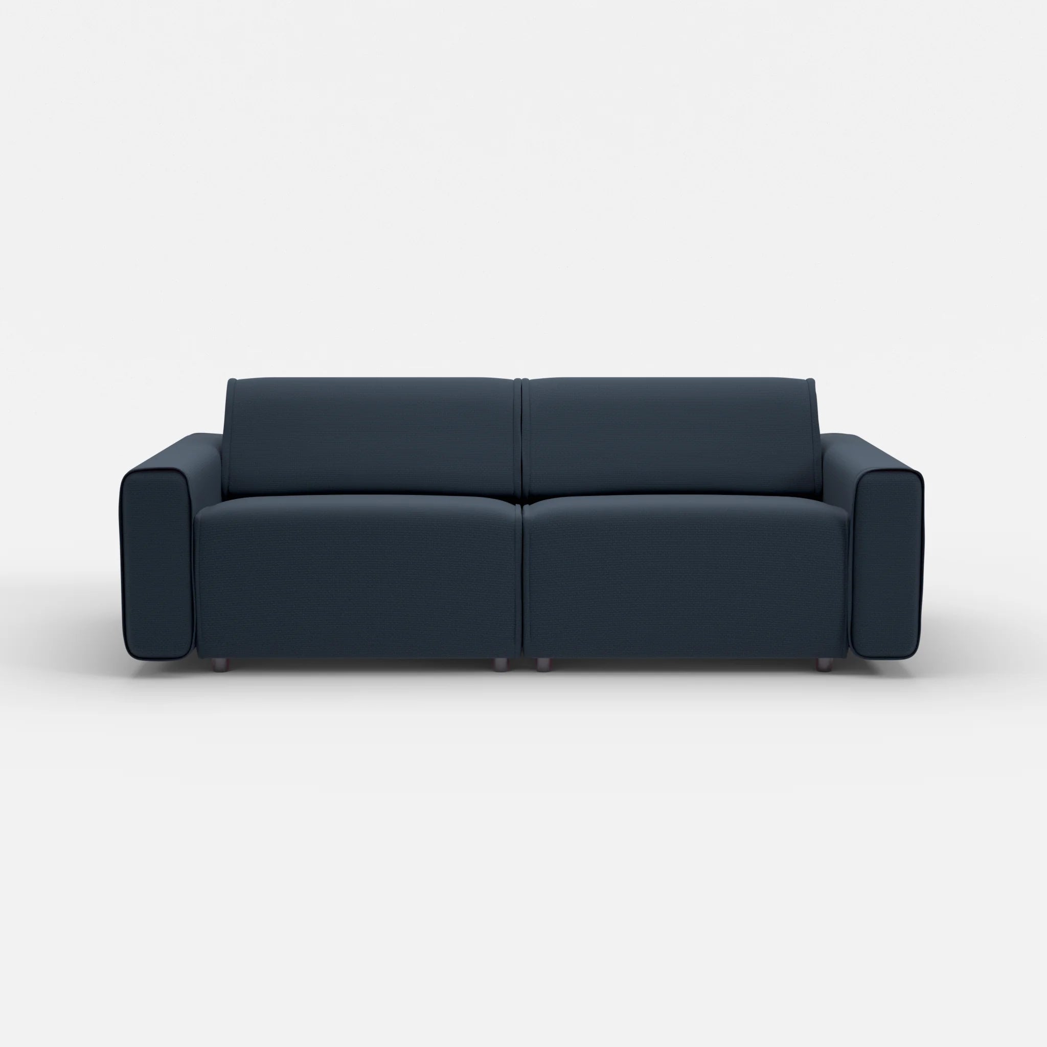 2 Sitzer Sofa Belleform mit breiter Armlehne 3 nabucco6098 in Dunkelblau von vorne