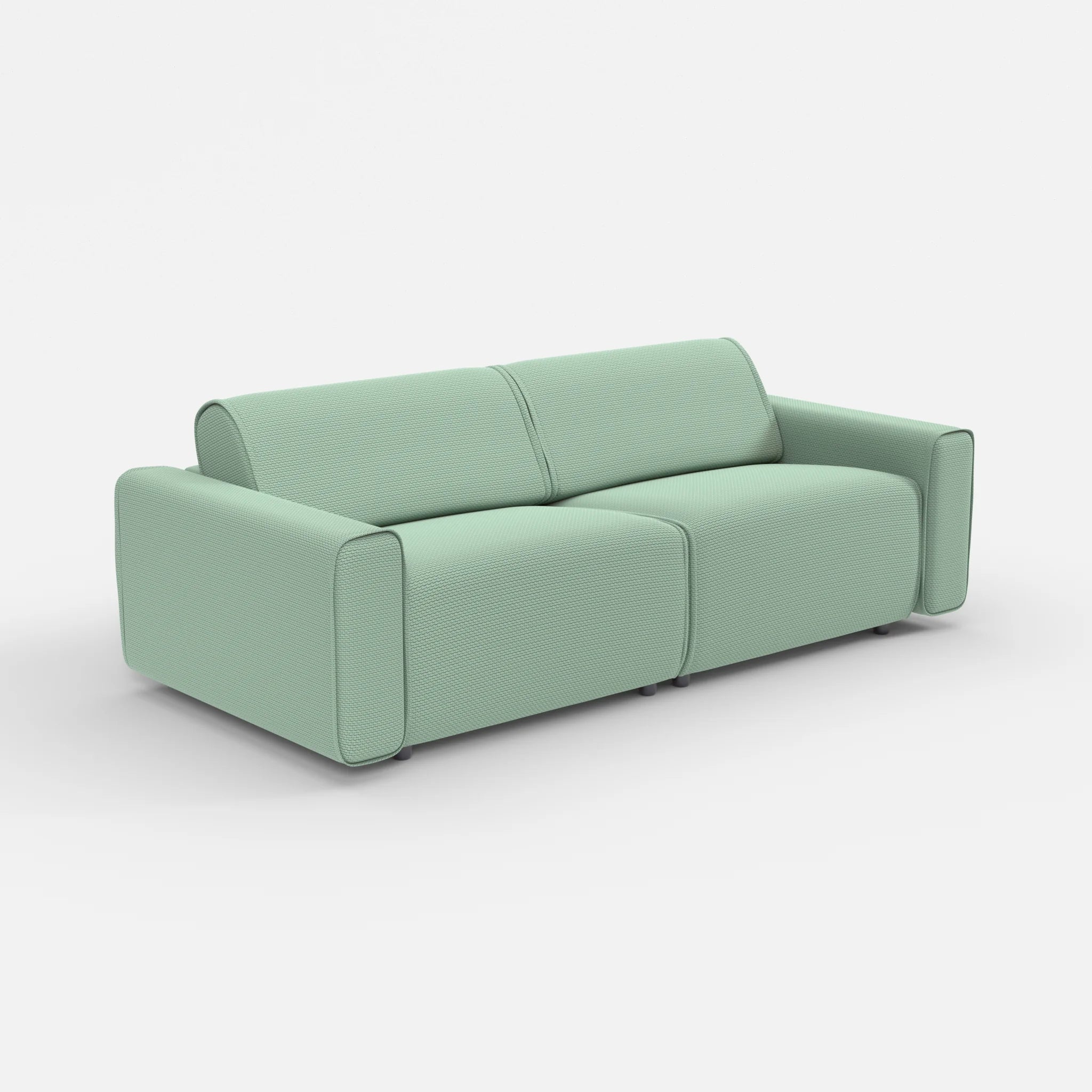 2 Sitzer Sofa Belleform mit breiter Armlehne 3 nabucco7030 in Türkis von der Seite