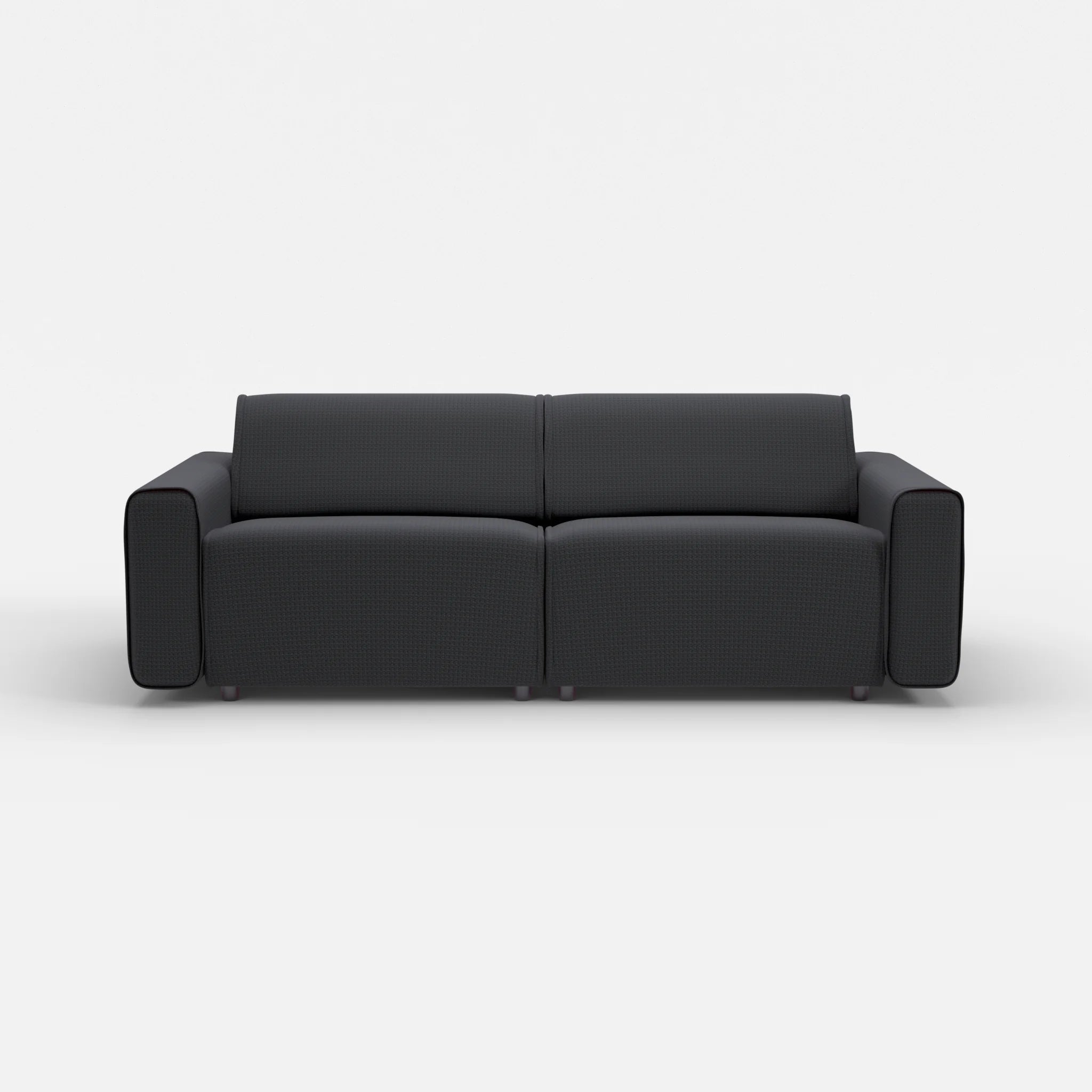 2 Sitzer Sofa Belleform mit breiter Armlehne 3 nabucco8019 in Anthrazit von vorne