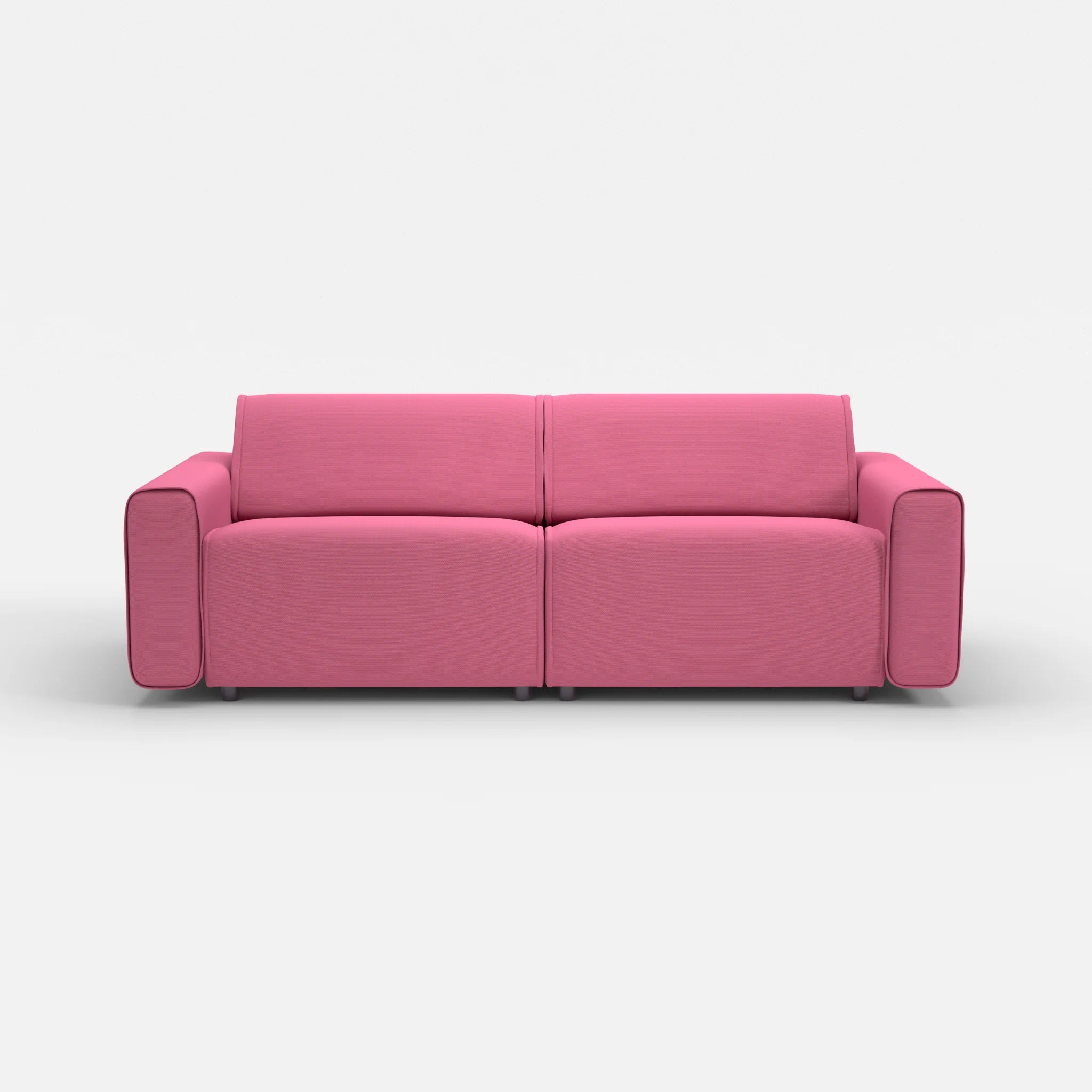 2 Sitzer Sofa Belleform mit breiter Armlehne 3 novumlitchi in Violett von vorne