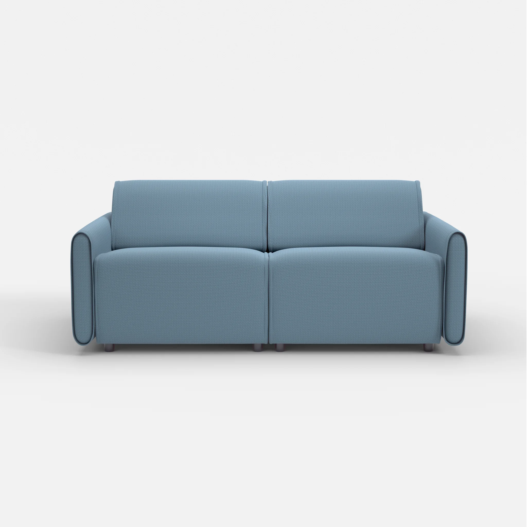 2 Sitzer Sofa Belleform mit schmaler Armlehne 2 nabucco6043 in Blau von vorne