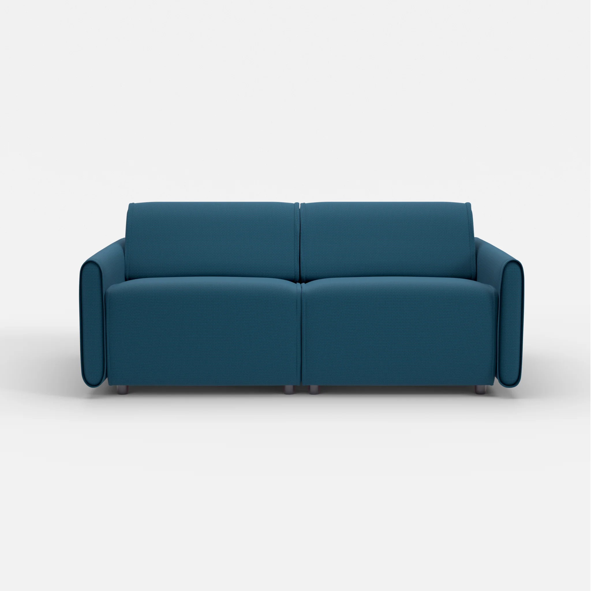 2 Sitzer Sofa Belleform mit schmaler Armlehne 2 nabucco6075 in Blau von vorne