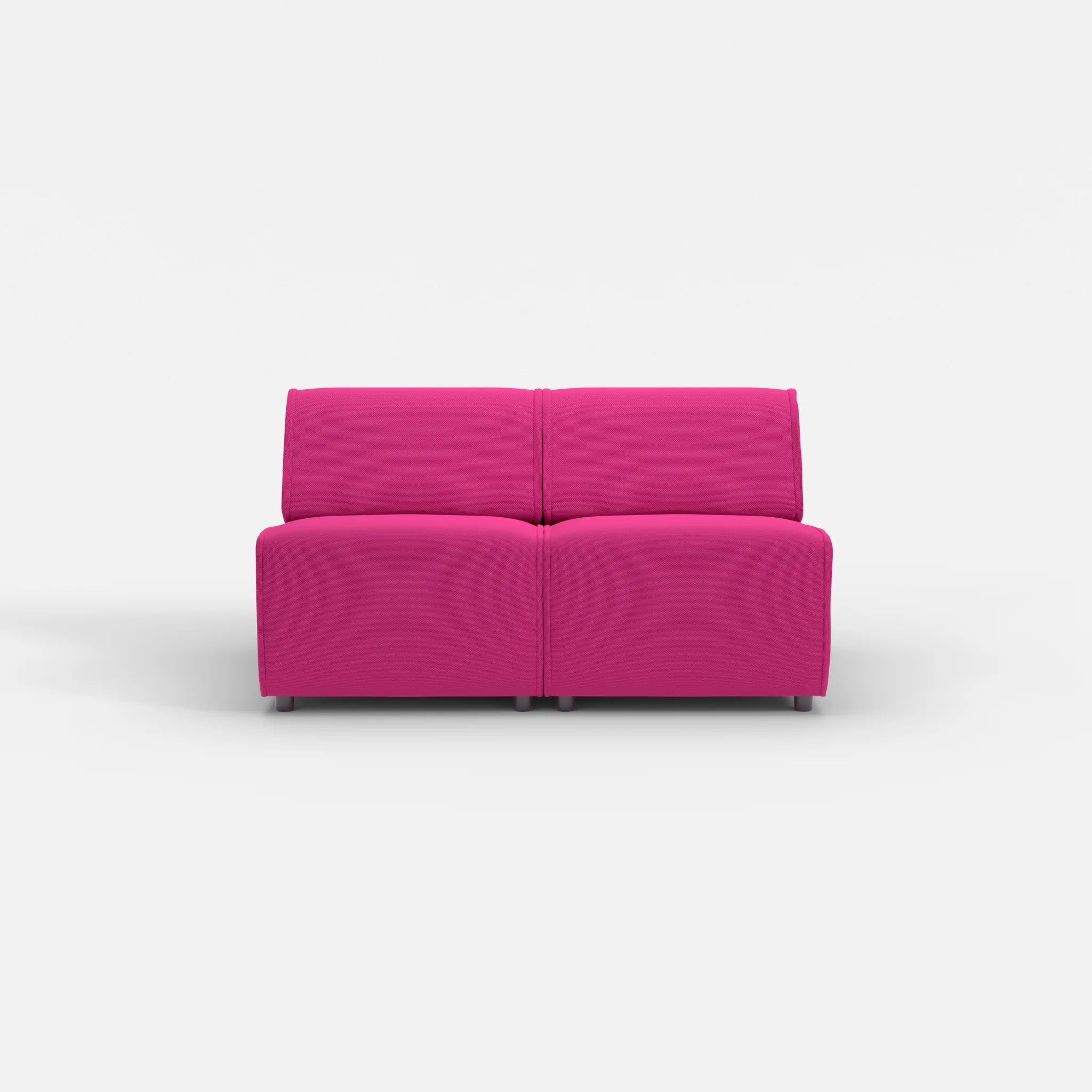 2 Sitzer Sofa Belleform ohne Armlehne 1 novummagenta in Magenta von vorne