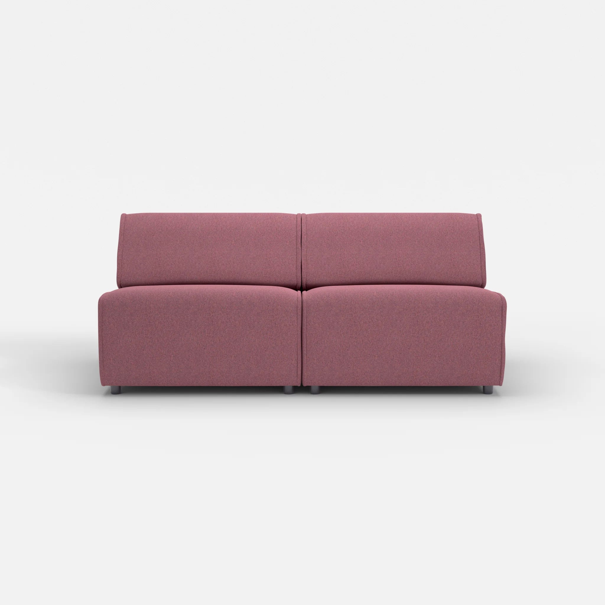 2 Sitzer Sofa Belleform ohne Armlehne 3 dama0041 in Violett von vorne