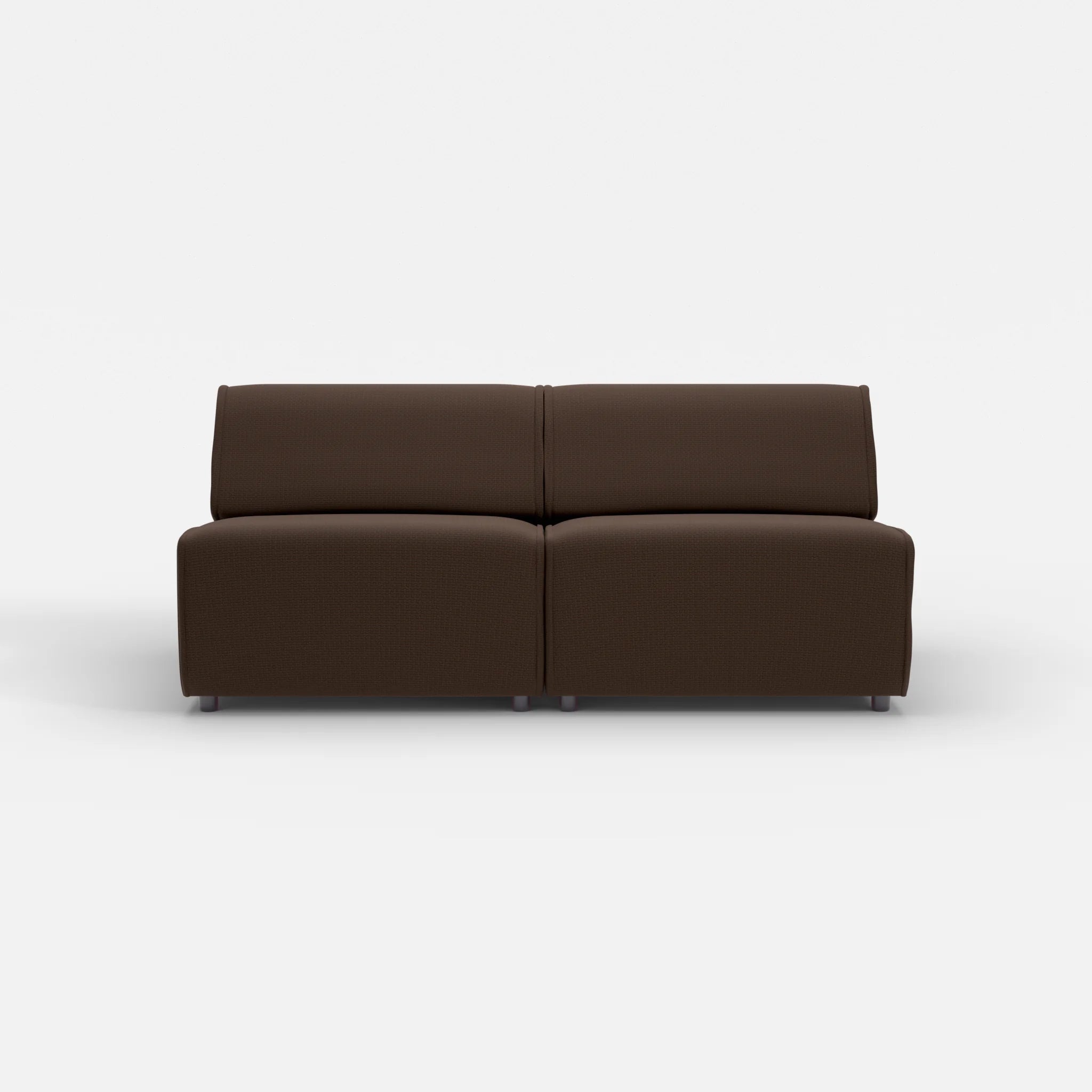 2 Sitzer Sofa Belleform ohne Armlehne 3 nabucco2022 in Dunkelbraun von vorne