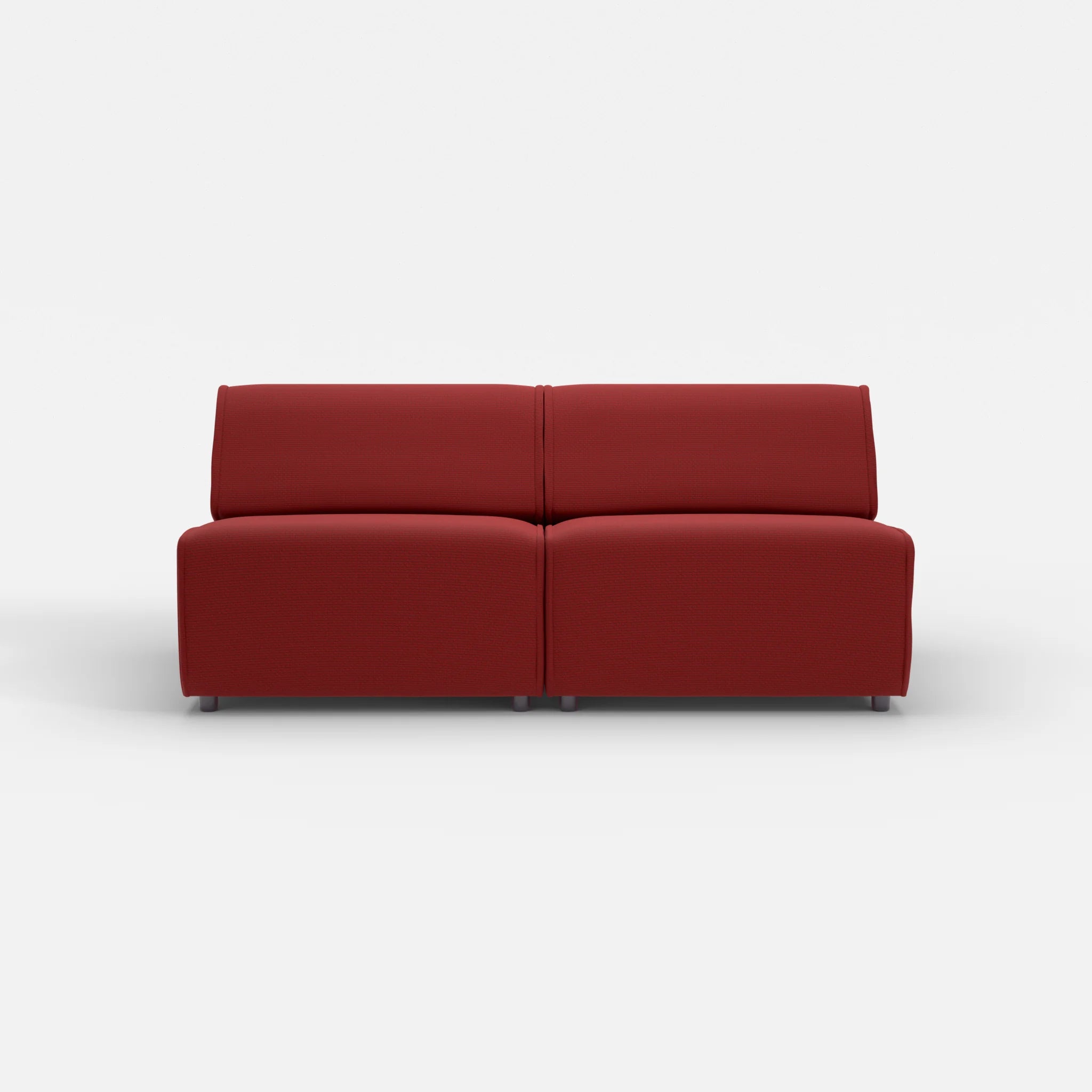 2 Sitzer Sofa Belleform ohne Armlehne 3 nabucco4021 in Rot von vorne