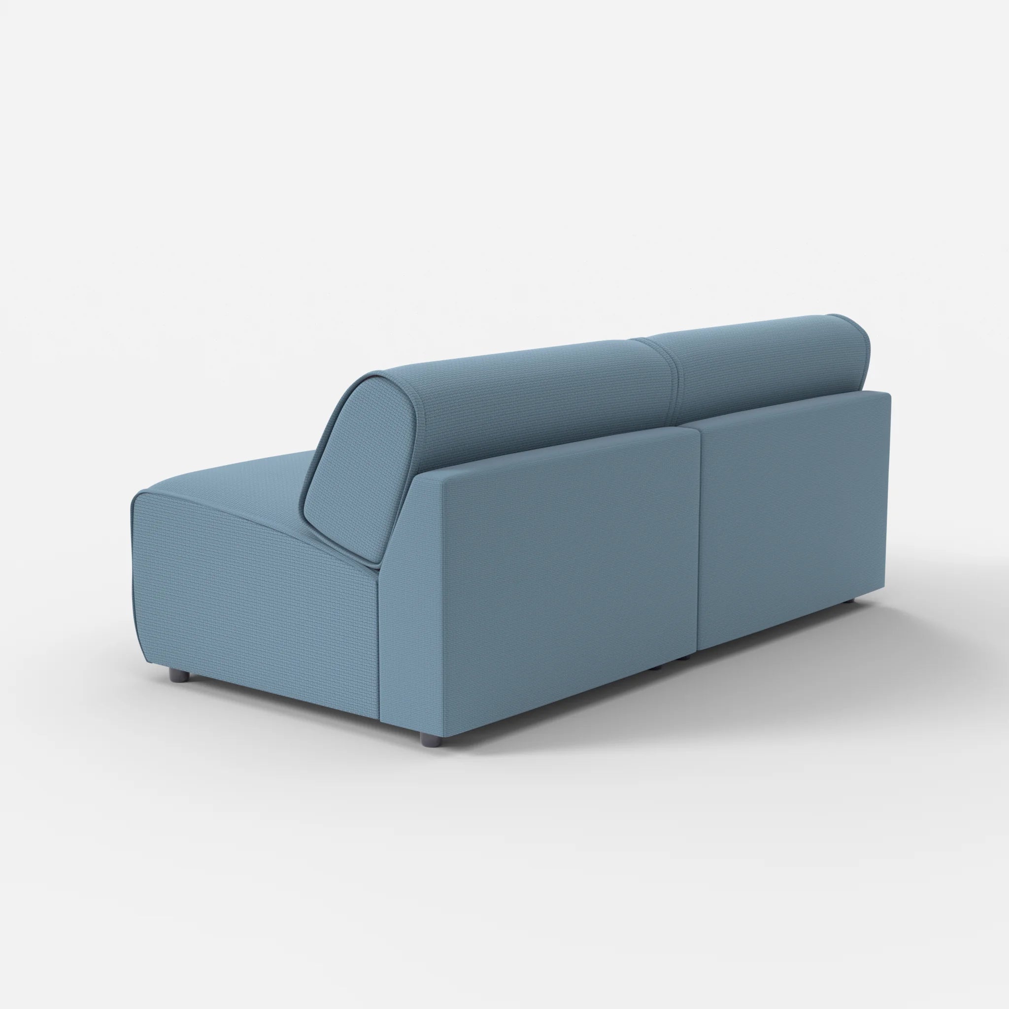 2 Sitzer Sofa Belleform ohne Armlehne 3 nabucco6043 in Blau von hinten