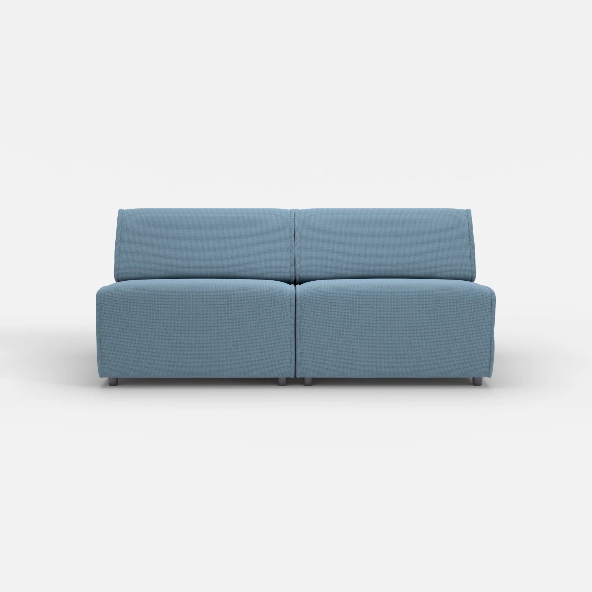 2 Sitzer Sofa Belleform ohne Armlehne 3 nabucco6043 in Blau von vorne