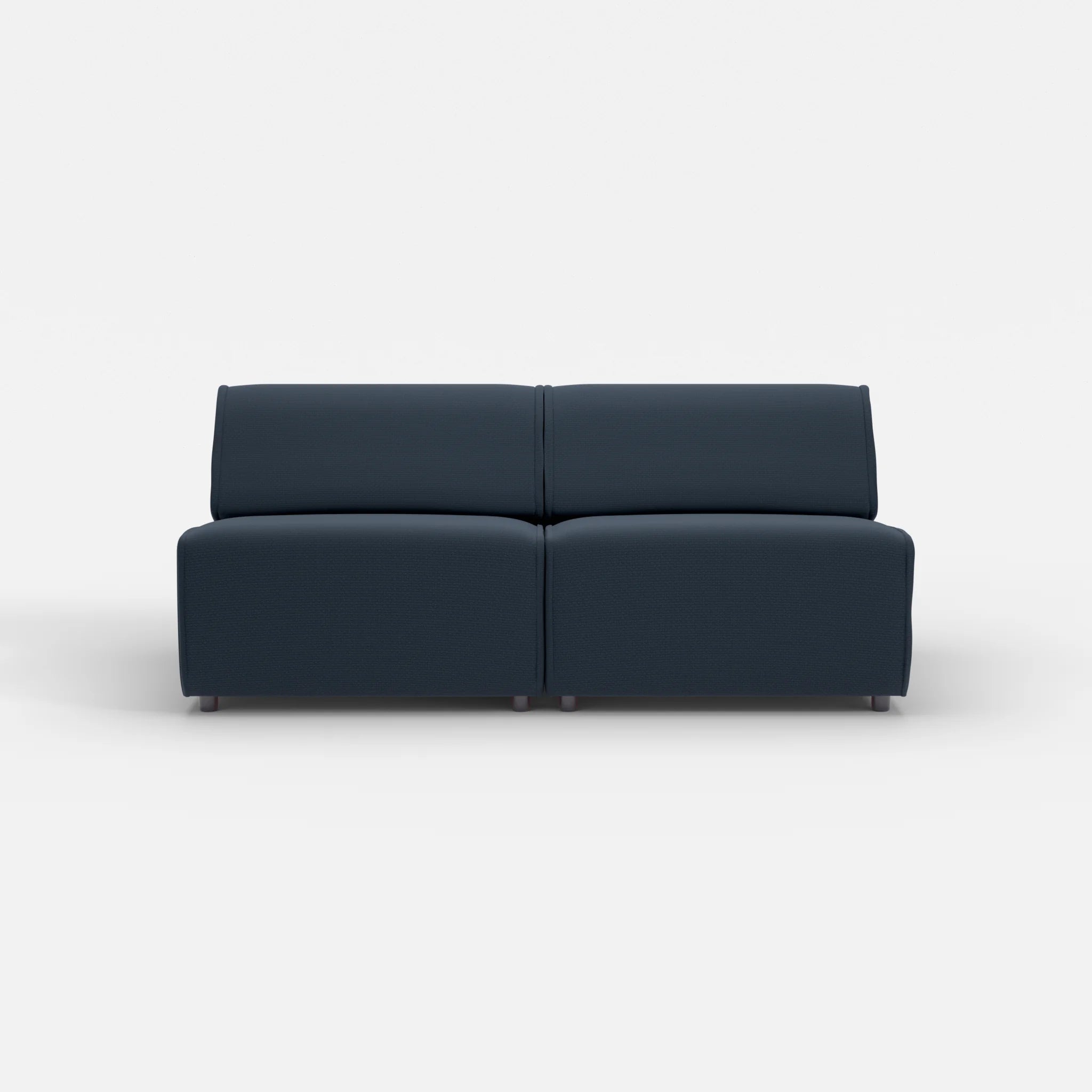 2 Sitzer Sofa Belleform ohne Armlehne 3 nabucco6098 in Dunkelblau von vorne