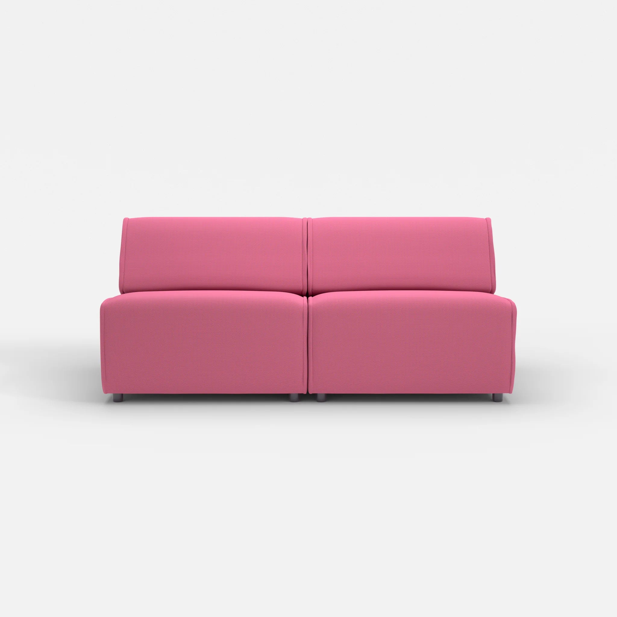 2 Sitzer Sofa Belleform ohne Armlehne 3 novumlitchi in Violett von vorne