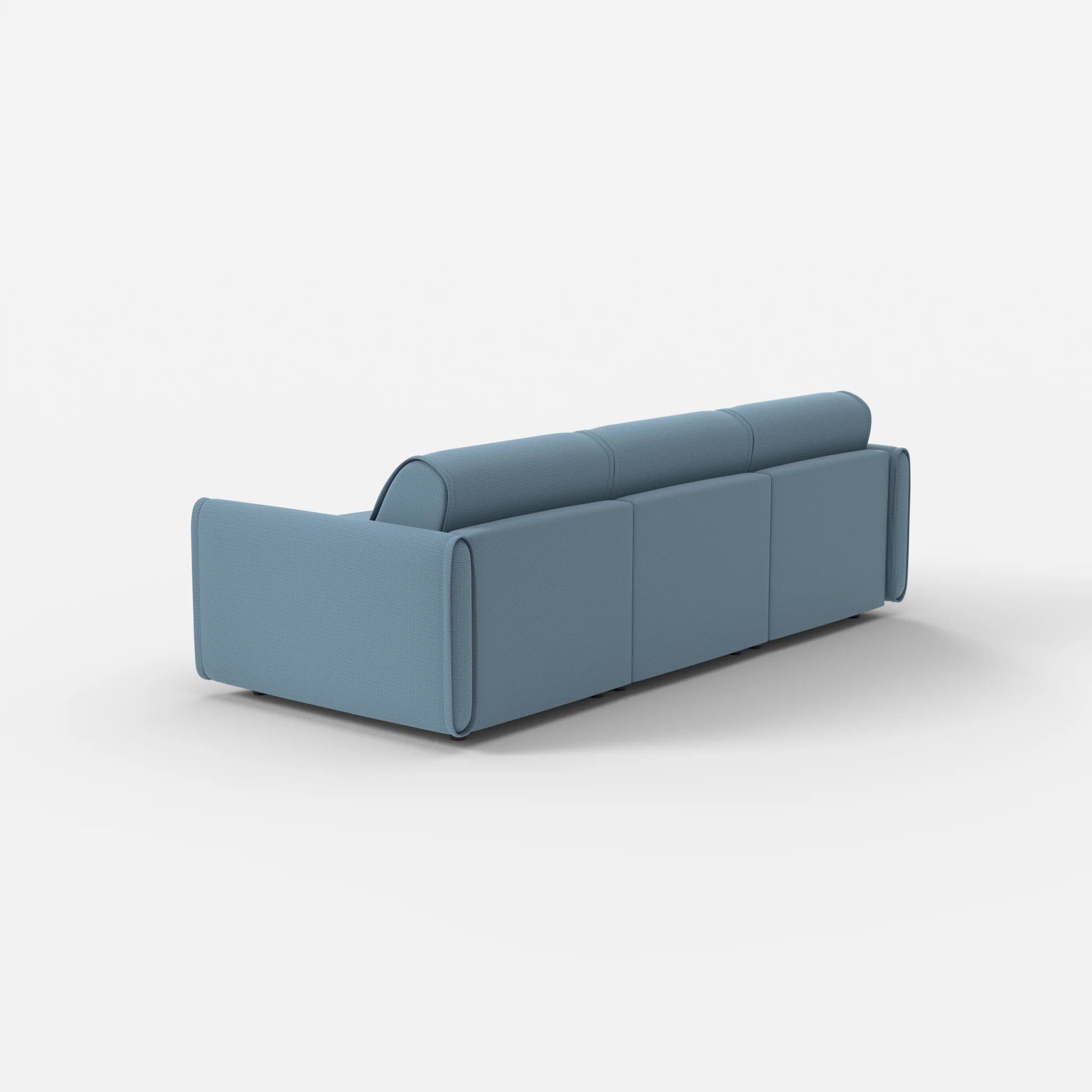 3 Sitzer Sofa Belleform mit schmaler Armlehne 1 nabucco6043 in Blau von hinten