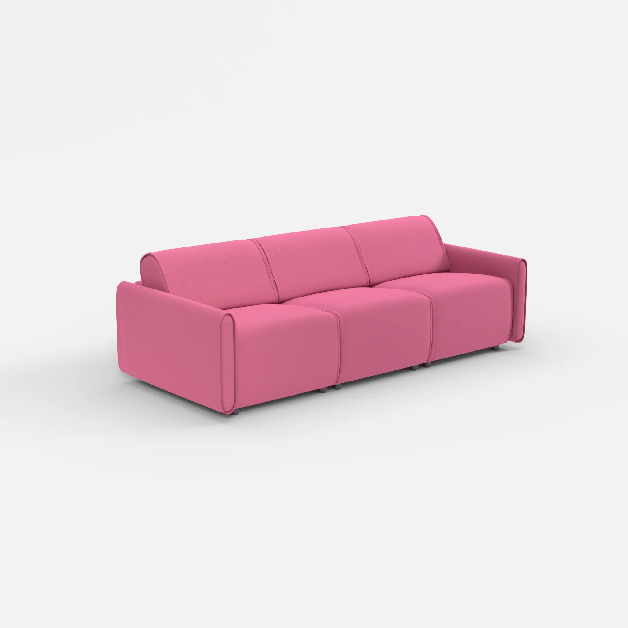 3 Sitzer Sofa Belleform mit schmaler Armlehne 1 novumlitchi in Violett von der Seite