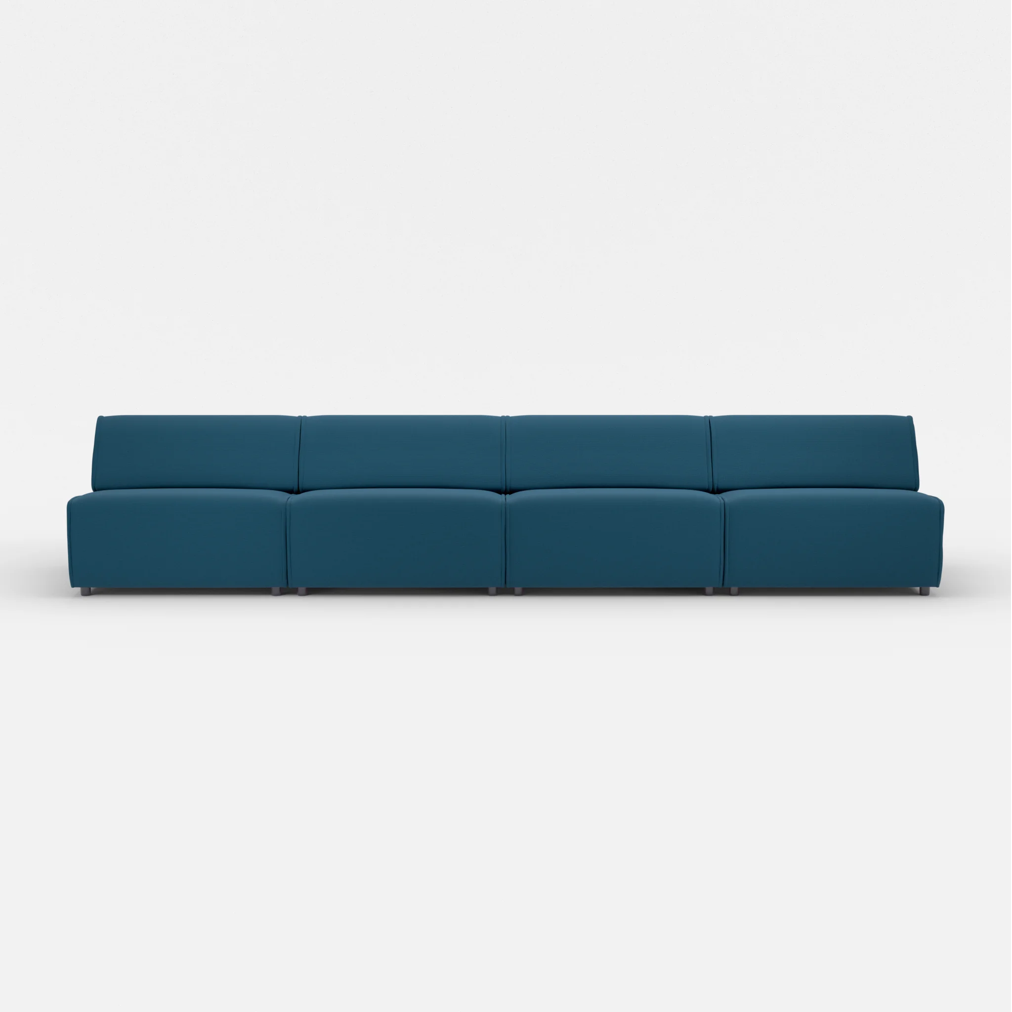 4 Sitzer Sofa Belleform ohne Armlehne 4 nabucco6075 in Blau von vorne