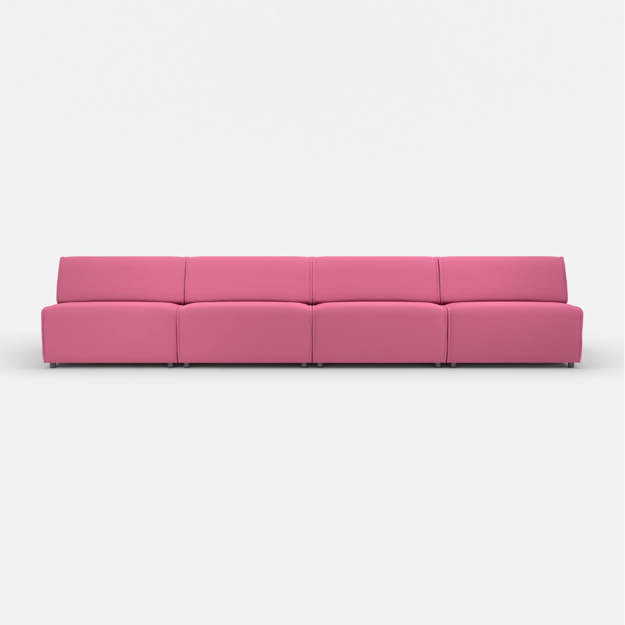 4 Sitzer Sofa Belleform ohne Armlehne 4 novumlitchi in Violett von vorne