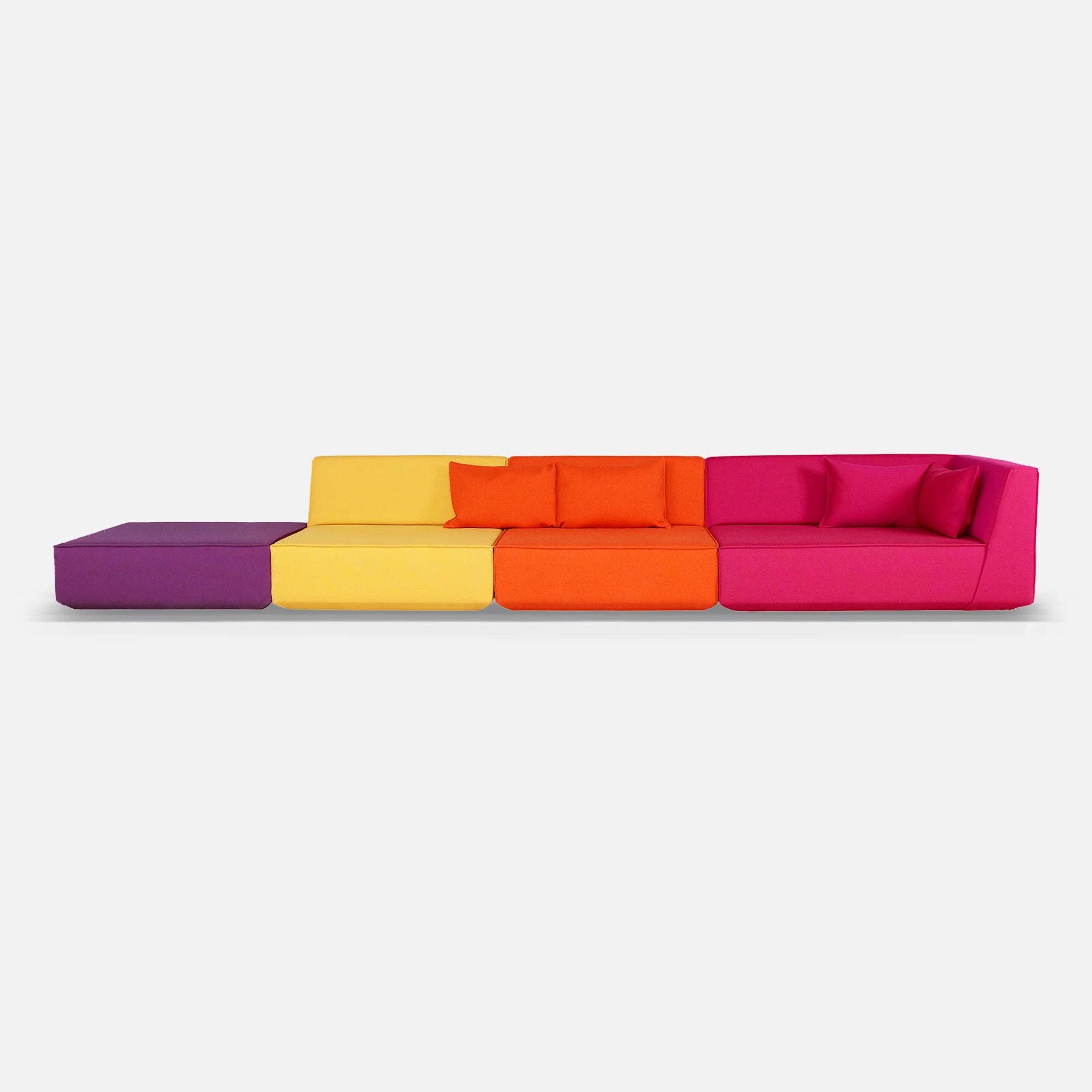 Modulares Sofa Bunt Extrabreit