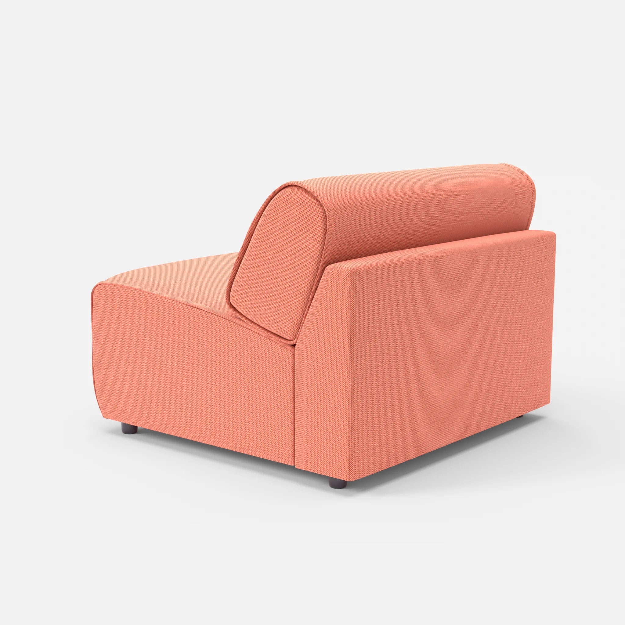 Sessel Belleform 1 credograpefruit in Coral von hinten