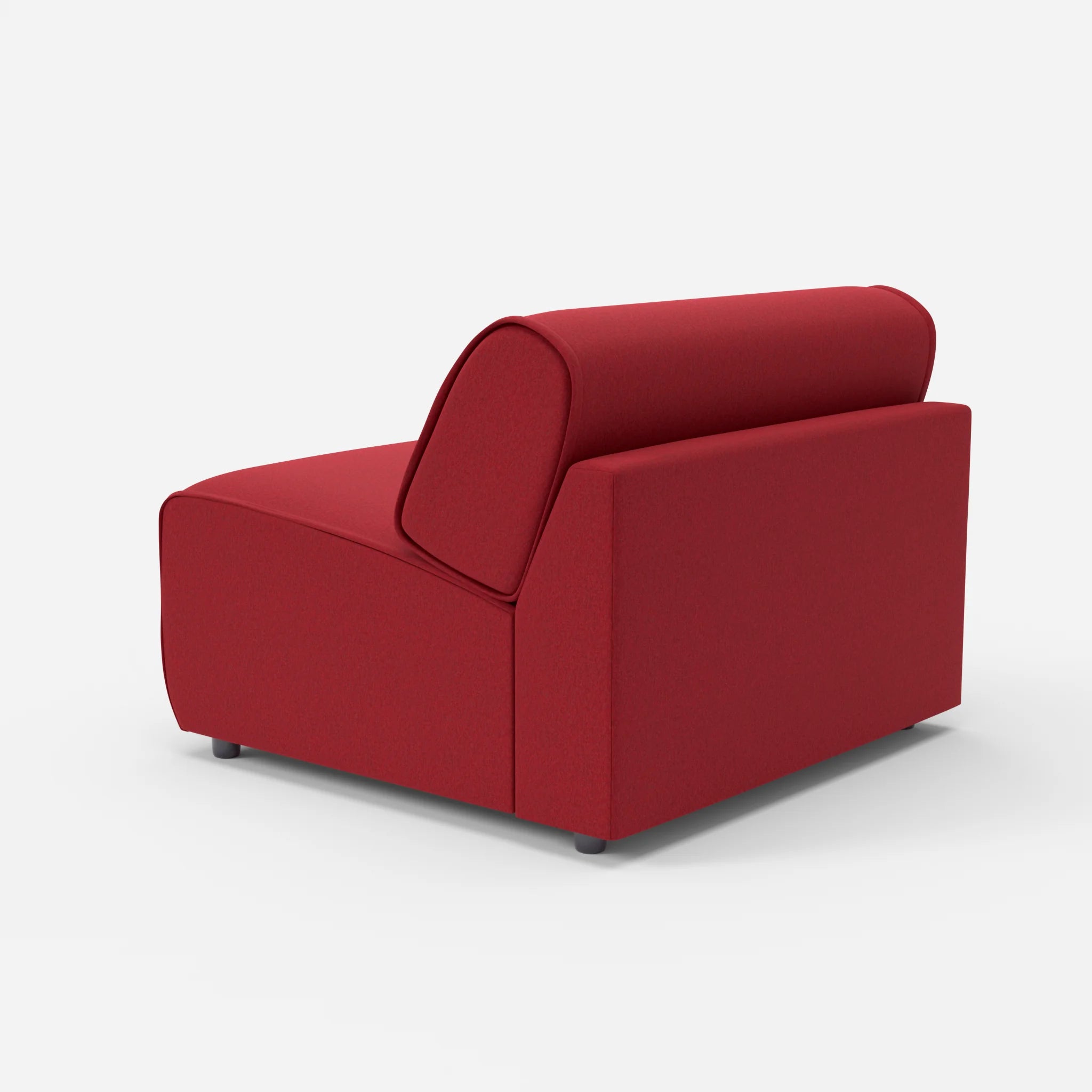 Sessel Belleform 1 dama0053 in Rot von hinten