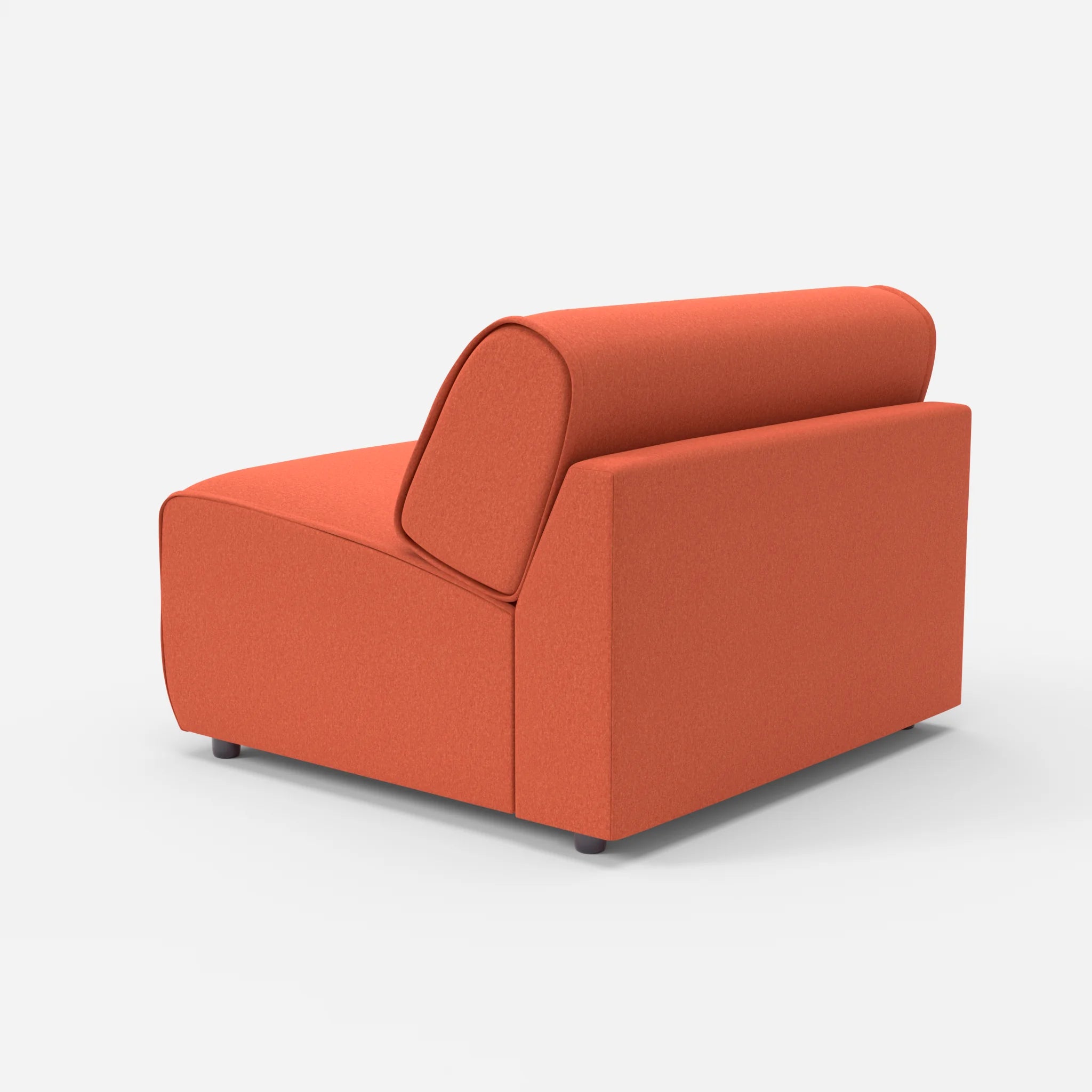 Sessel Belleform 1 dama0062 in Orange von hinten