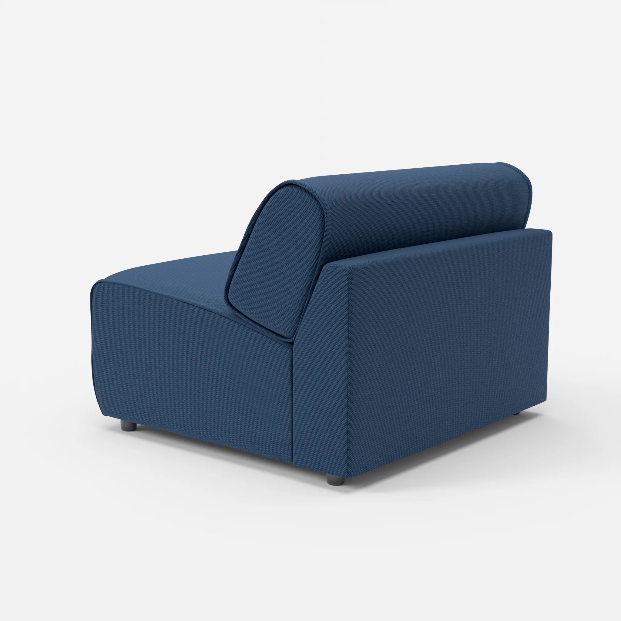 Sessel Belleform 1 novumamur in Navy von hinten