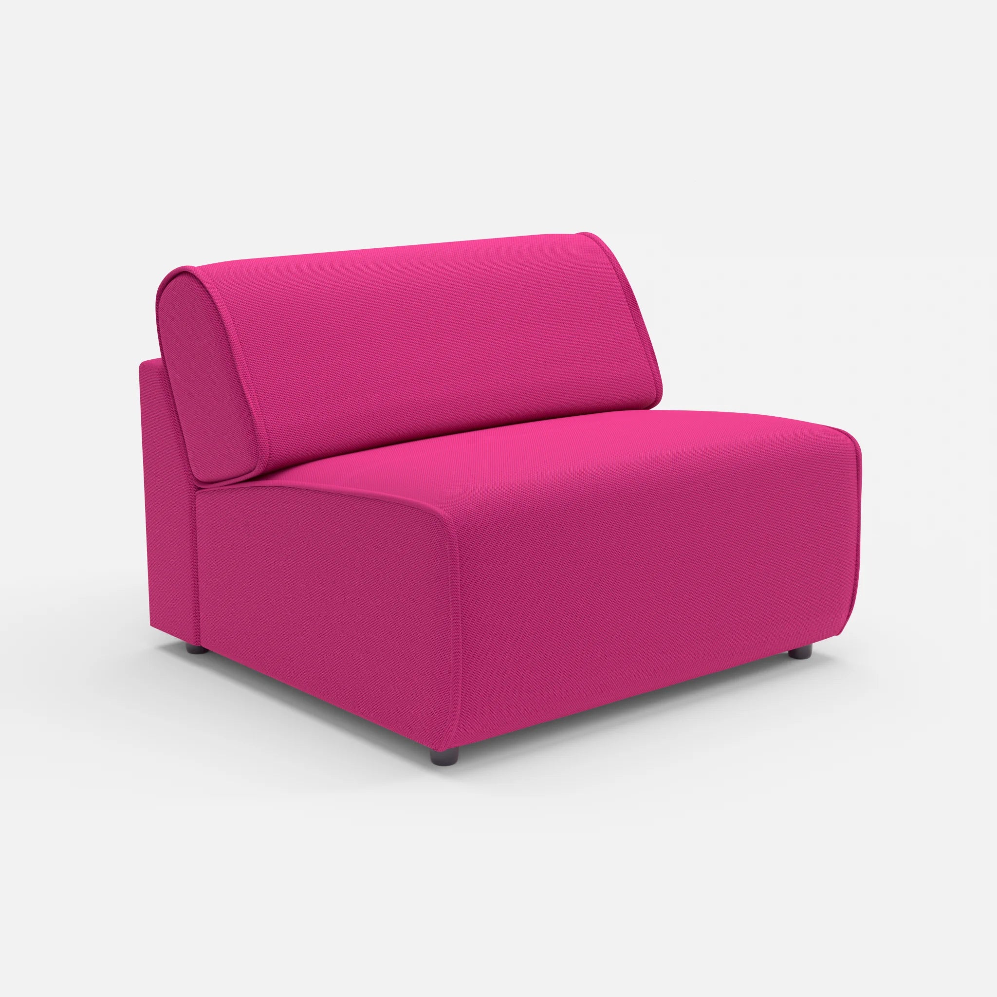 Sessel Belleform 1 novummagenta in Magenta von der Seite