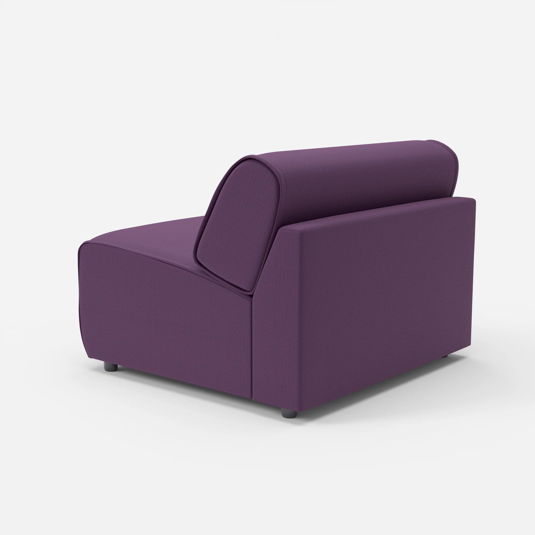 Sessel Belleform 1 novumprune in Violett von hinten