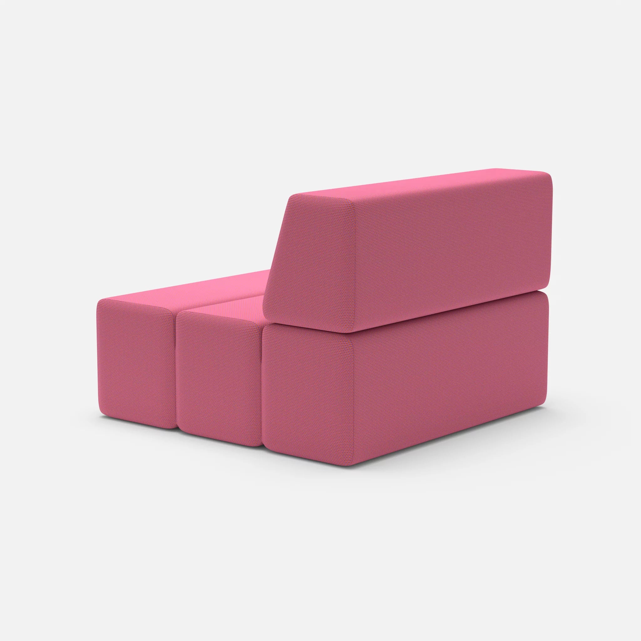 1 Sitzer Sofa Bricks 2 novumlitchi in Violett von hinten