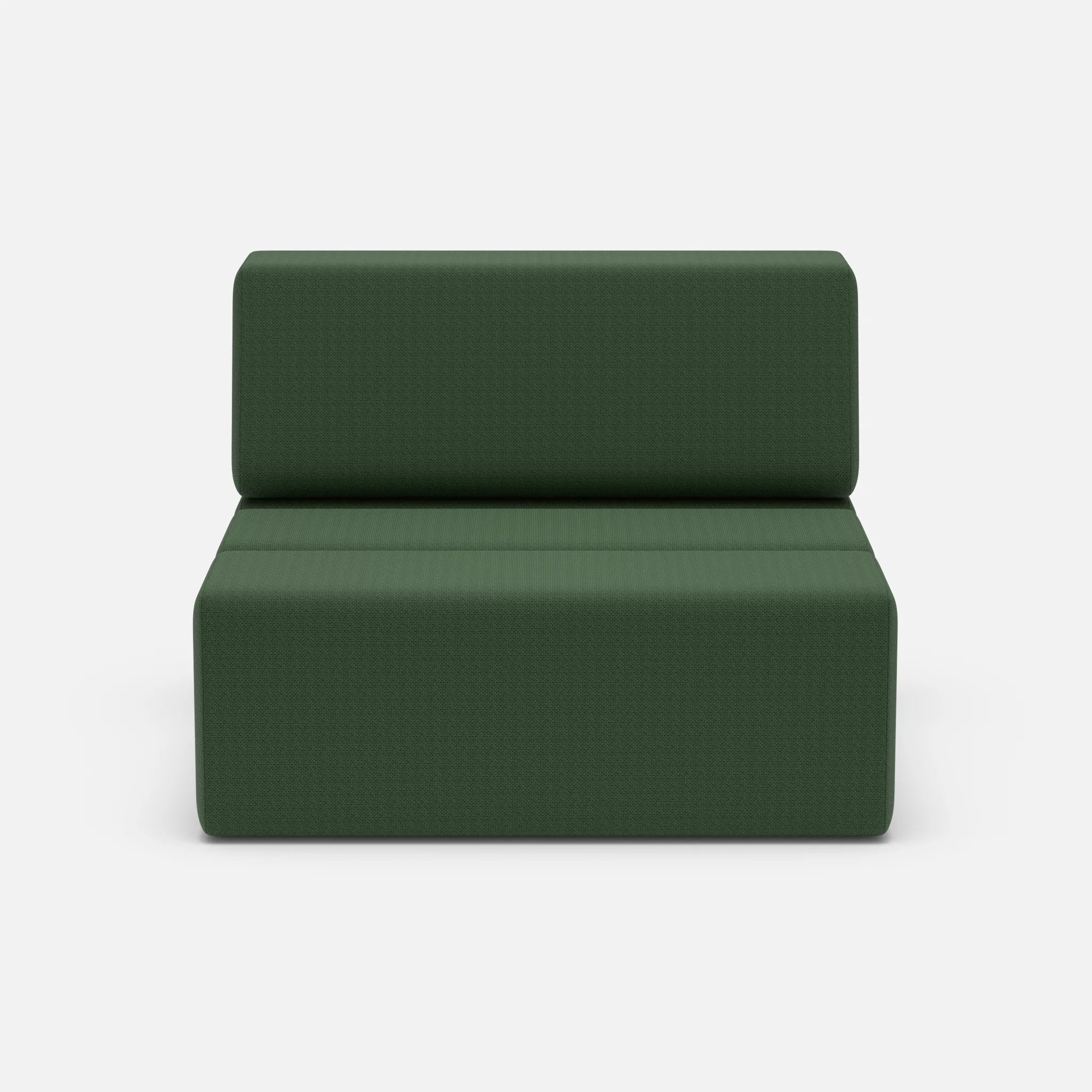 1 Sitzer Sofa Bricks 2 radio7036 in Olive von vorne